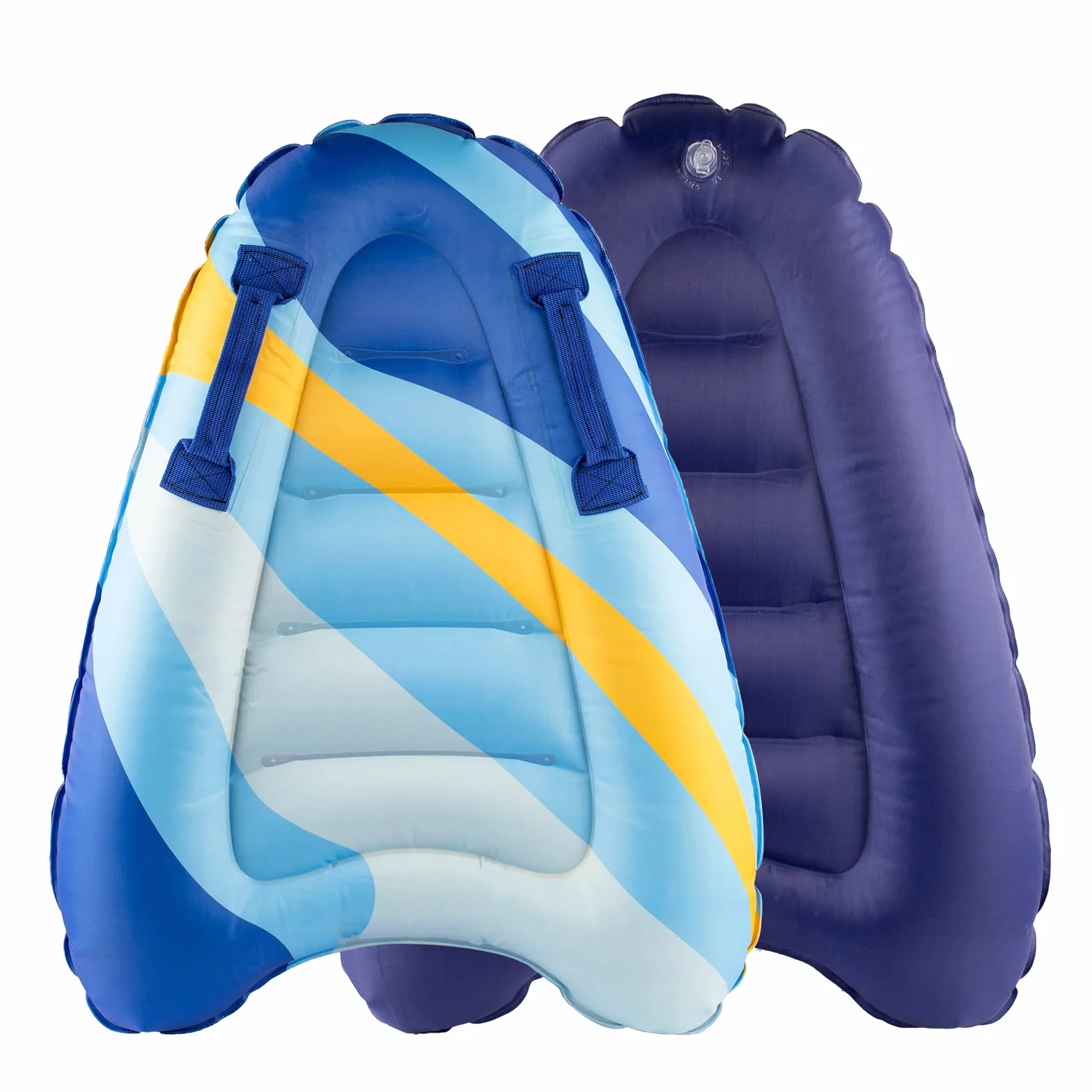 Tabla de Bodyboard Hinchable para Niños 75x65x15 cm con Asas Plegable