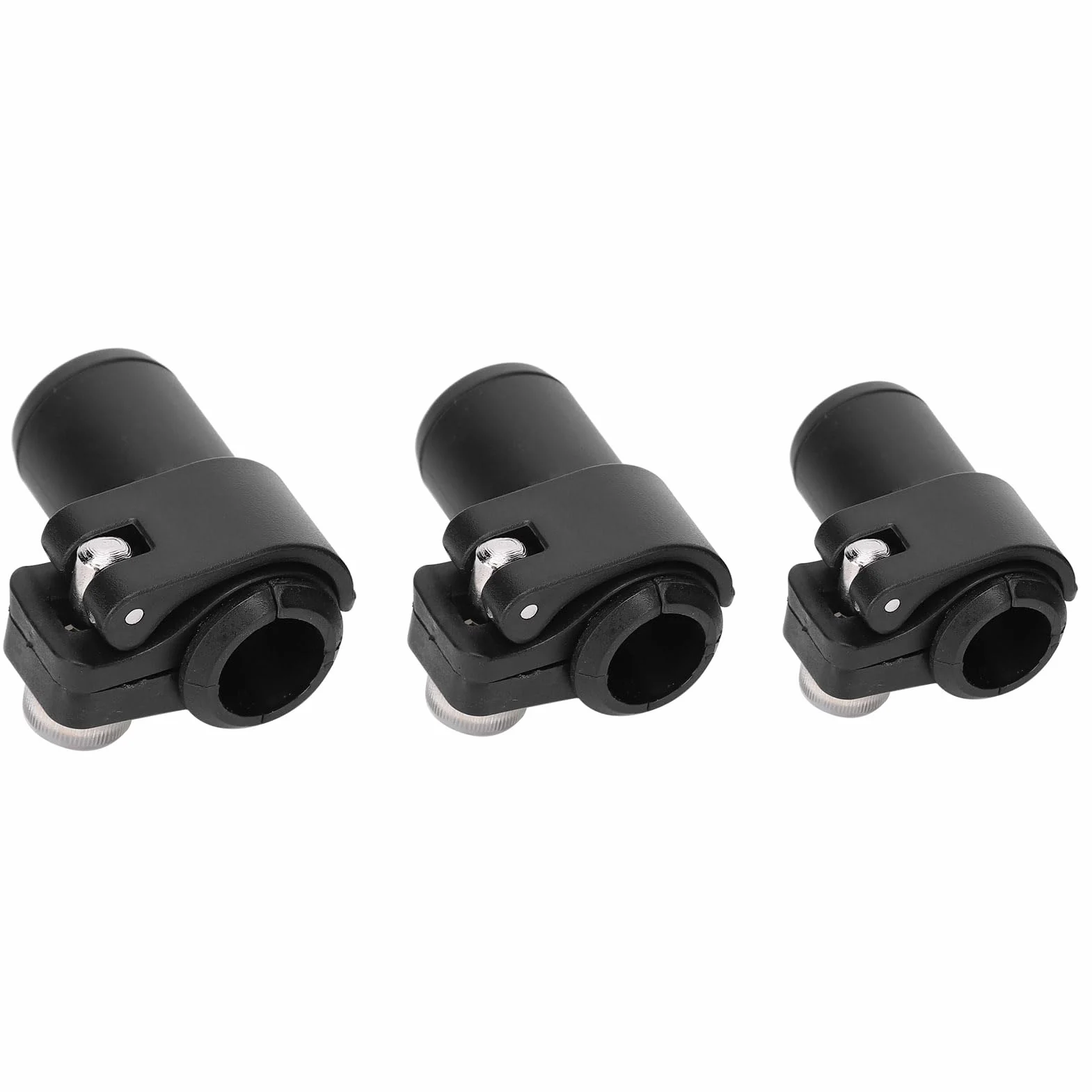 Yosoo Health Gear Clips de Repuesto para Bastón de Trekking, 3 Piezas, Plástico con Bloqueo Rápido, 18 mm, 16 mm, 14 mm