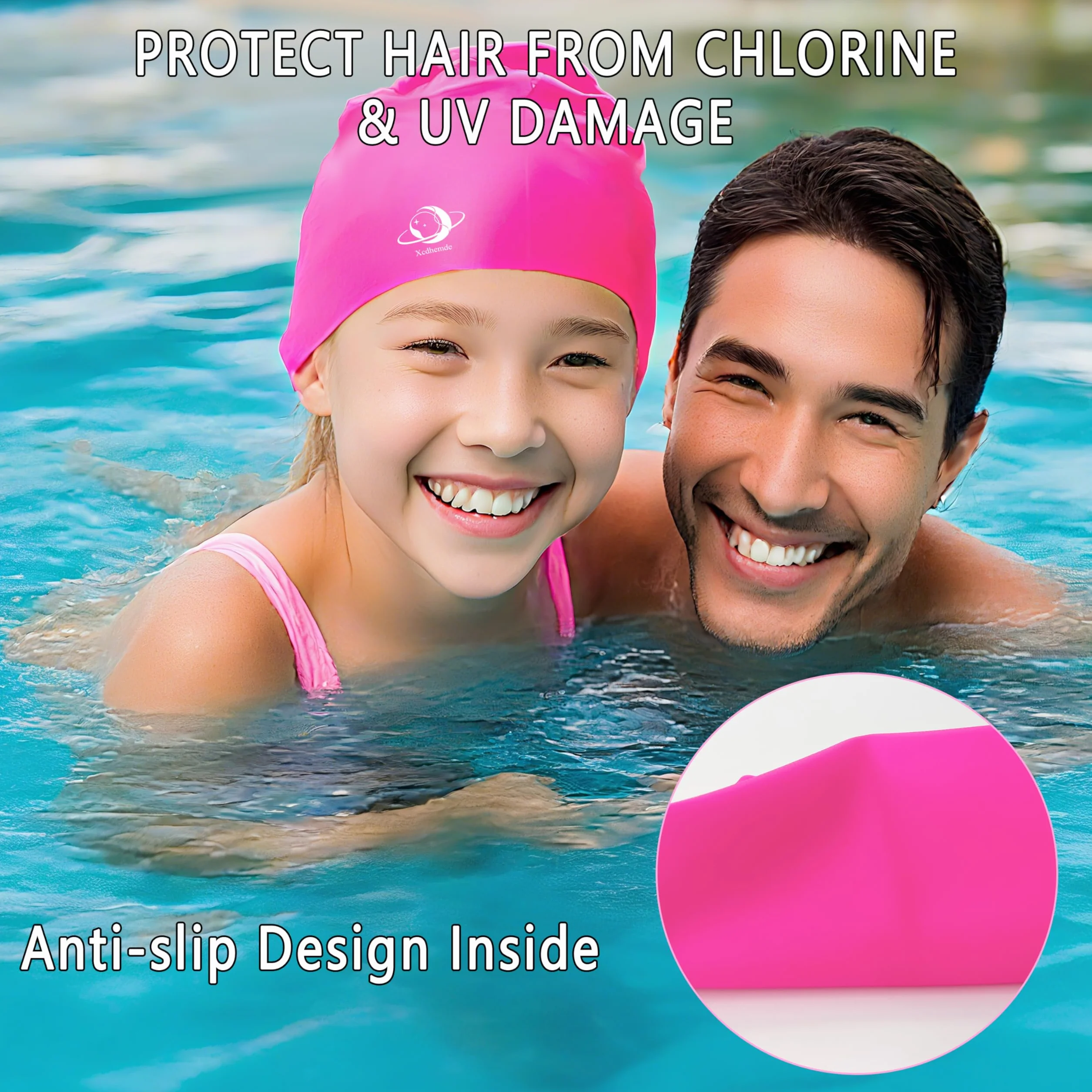 Gorro de Natación Infantil de Silicona para Piscina Niños y Niñas