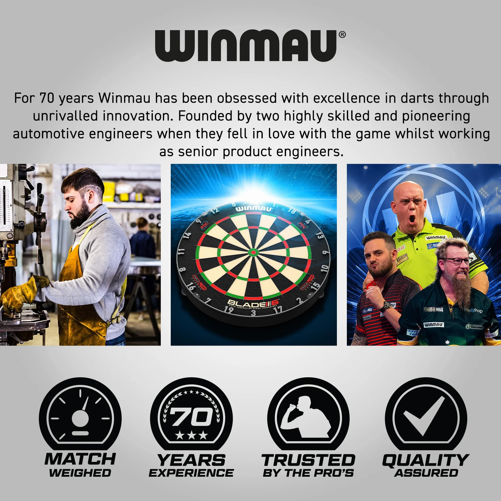 WINMAU Blade 6 Professional Bristle Dartboard Official Tournament