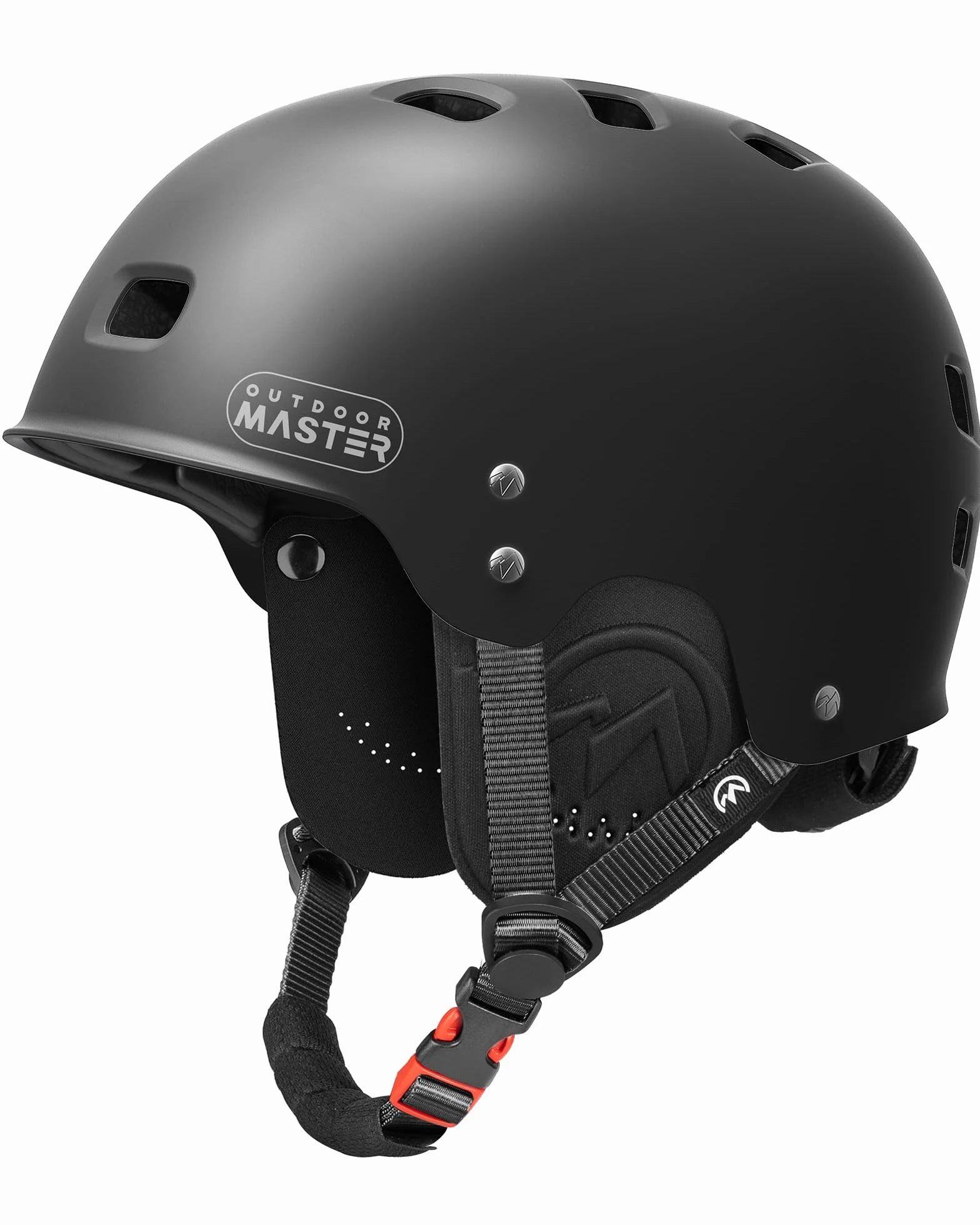 OutdoorMaster Casco de kayak wakeboard agua blanca con almohadillas para los oídos 12 rejillas de ventilación ajuste