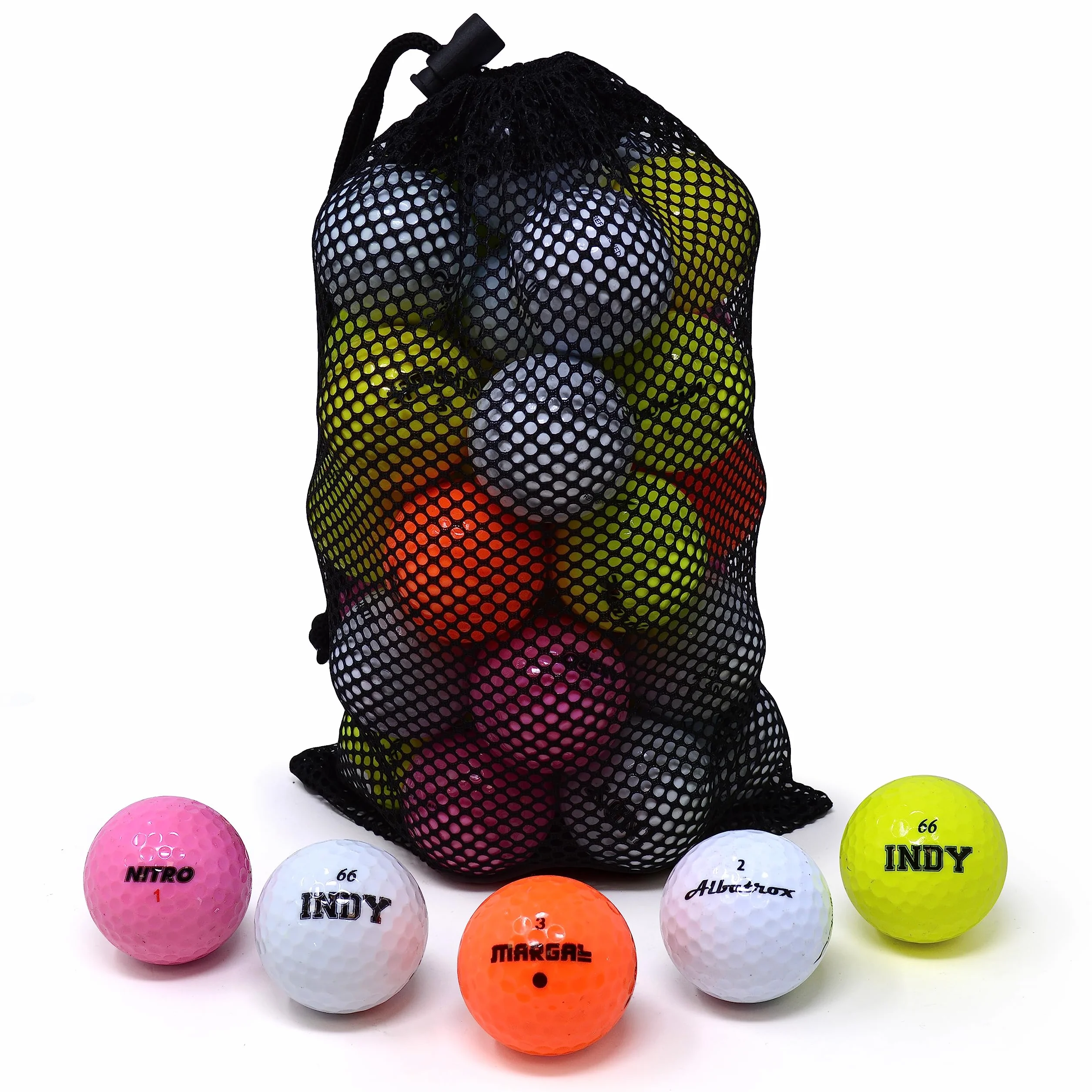 Second Chance 24 Pelotas de Golf Mixtas con Bolsa de Transporte