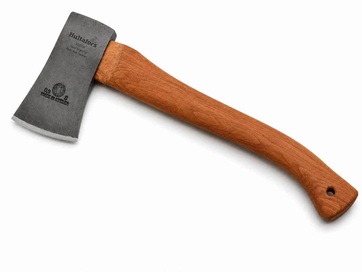 Hacha forjada a Mano de 535 mm de Hierro Forjado | Hultafors | Forjada en Suecia | 1315 g. Hacha de Gama Alta con Mango de Madera de Nogal Americano | Reafilable | 840086