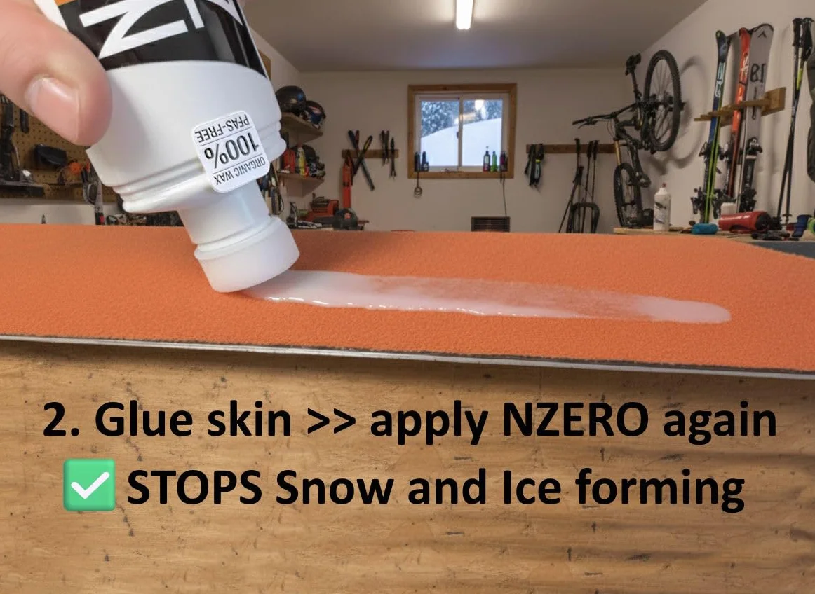 NZEROWAX Cera líquida orgánica para Esquís Aplicador Universal Alpine Touring 100 ml