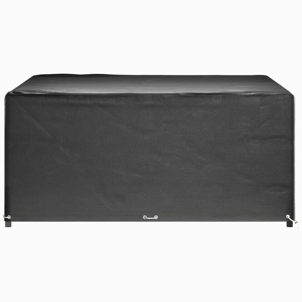 2 fundas cuadradas para muebles de jardín, 250 x 250 x 90 cm, impermeables, con 16 ojales, lona resistente a los rayos UV para salón, sofá, silla, terraza y protección al aire libre