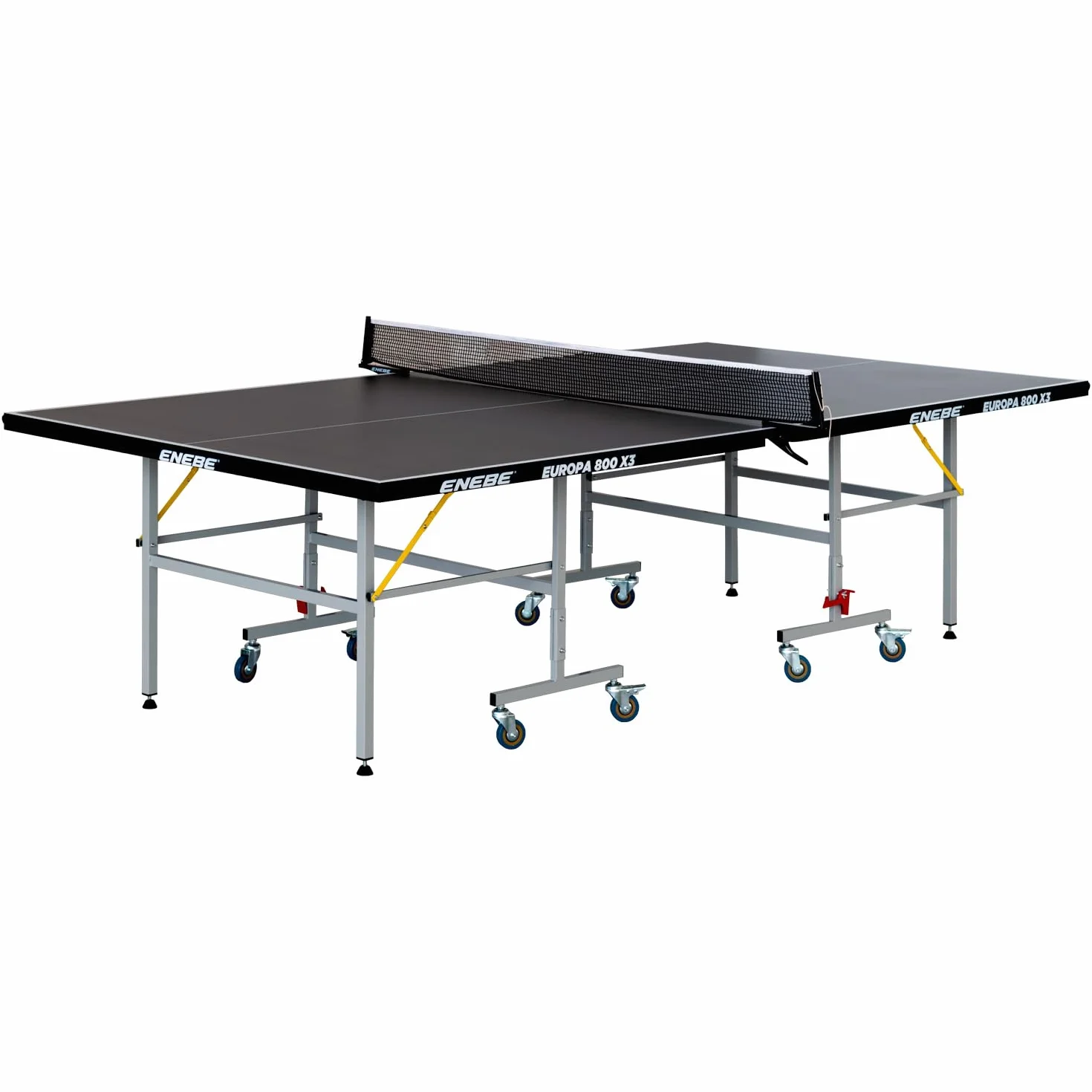 ENEBE Europa 800 X3 Mesa de Ping Pong Plegable con Red para Interiores