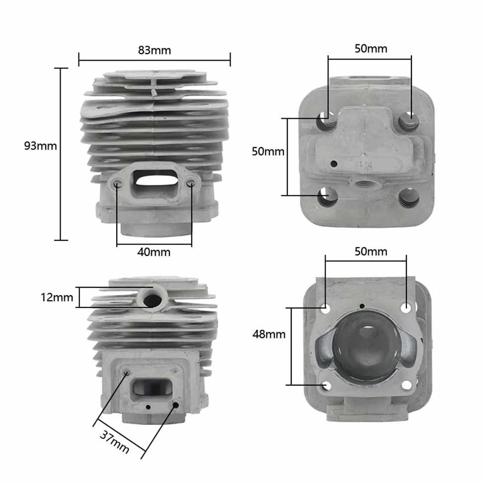 CMCP-Kit de pistón de Cilindro de 44mm for cortacésped 44-5, desbrozadora, Piezas de Motor de Gasolina, Juego de Juntas de Anillo de pistón de Cilindro