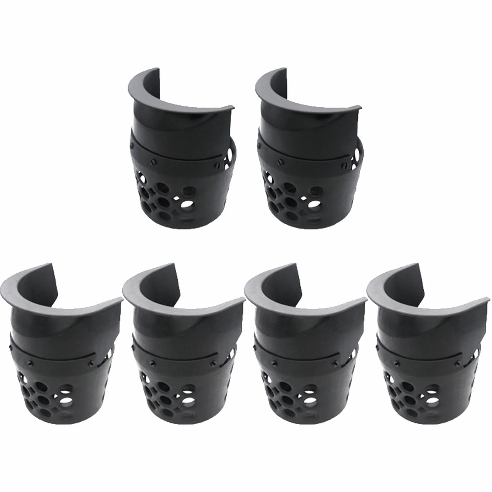 LOVIVER 6 Bolsillos de Billar para Mesa de Billar, Bolsillos de Red, Color Negro