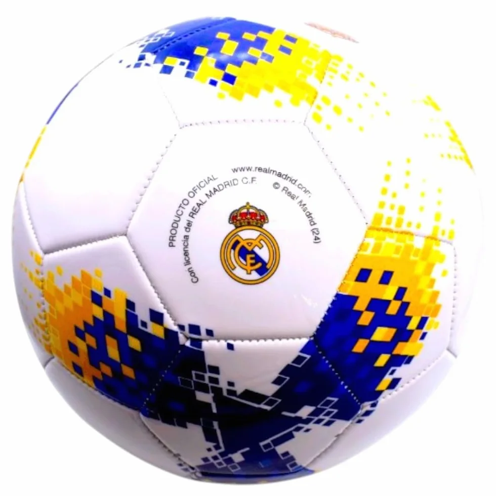 Real Madrid Balón pequeño diseño pixelado Talla 1 Oficial