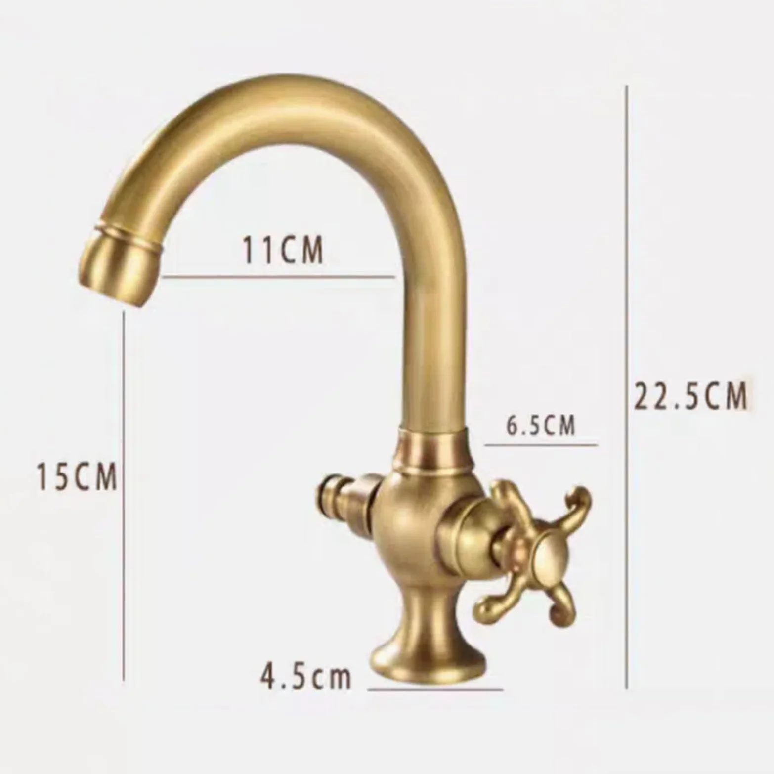 Grifos De Jardines Exteriores De Latón Grifo Lavadora Doble Salida 1/2 Grifo Exterior Antihielo,Oro Negro