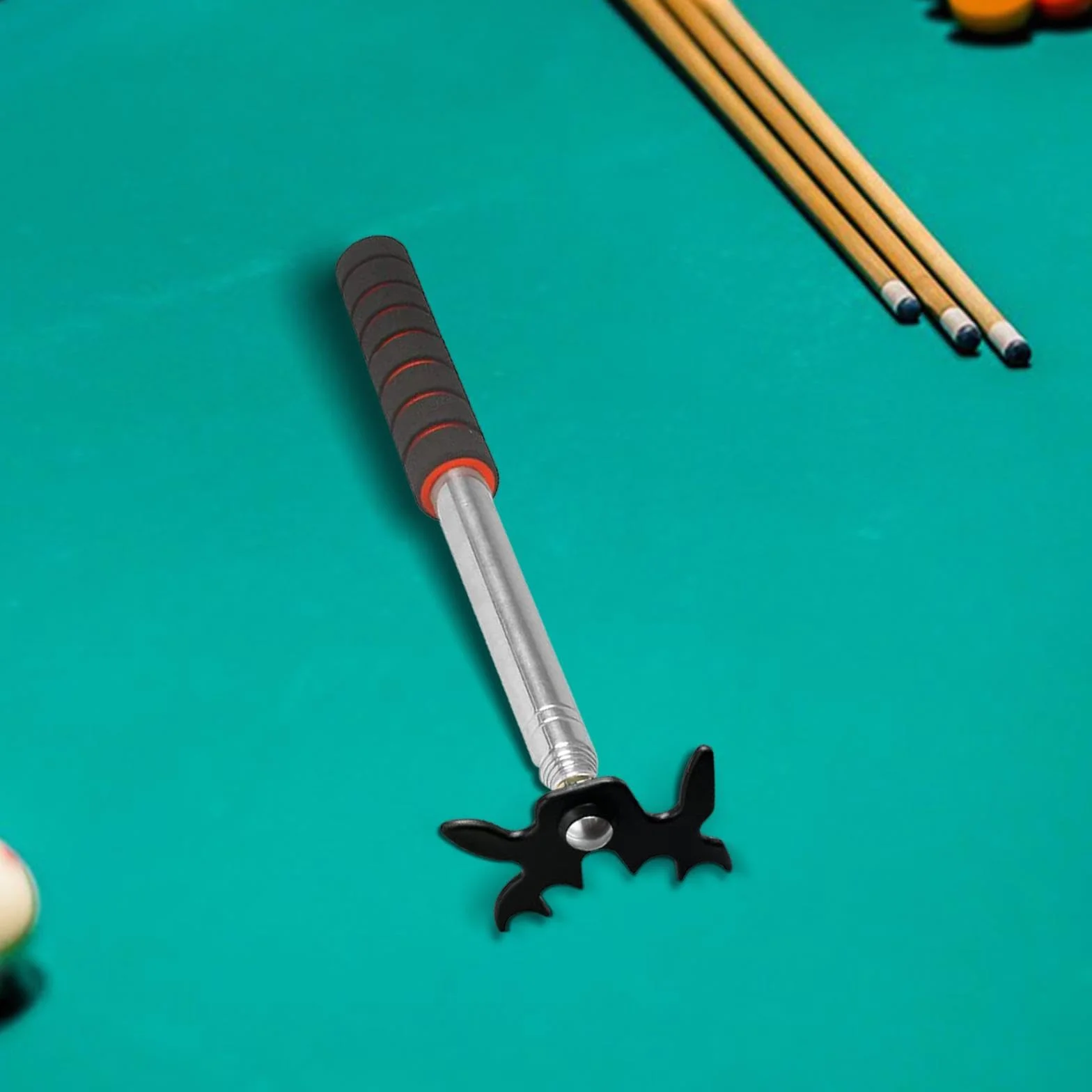Rockible Puente para Taco de Billar, Reposa Tacos de Snooker, Longitud Ajustable, Portátil