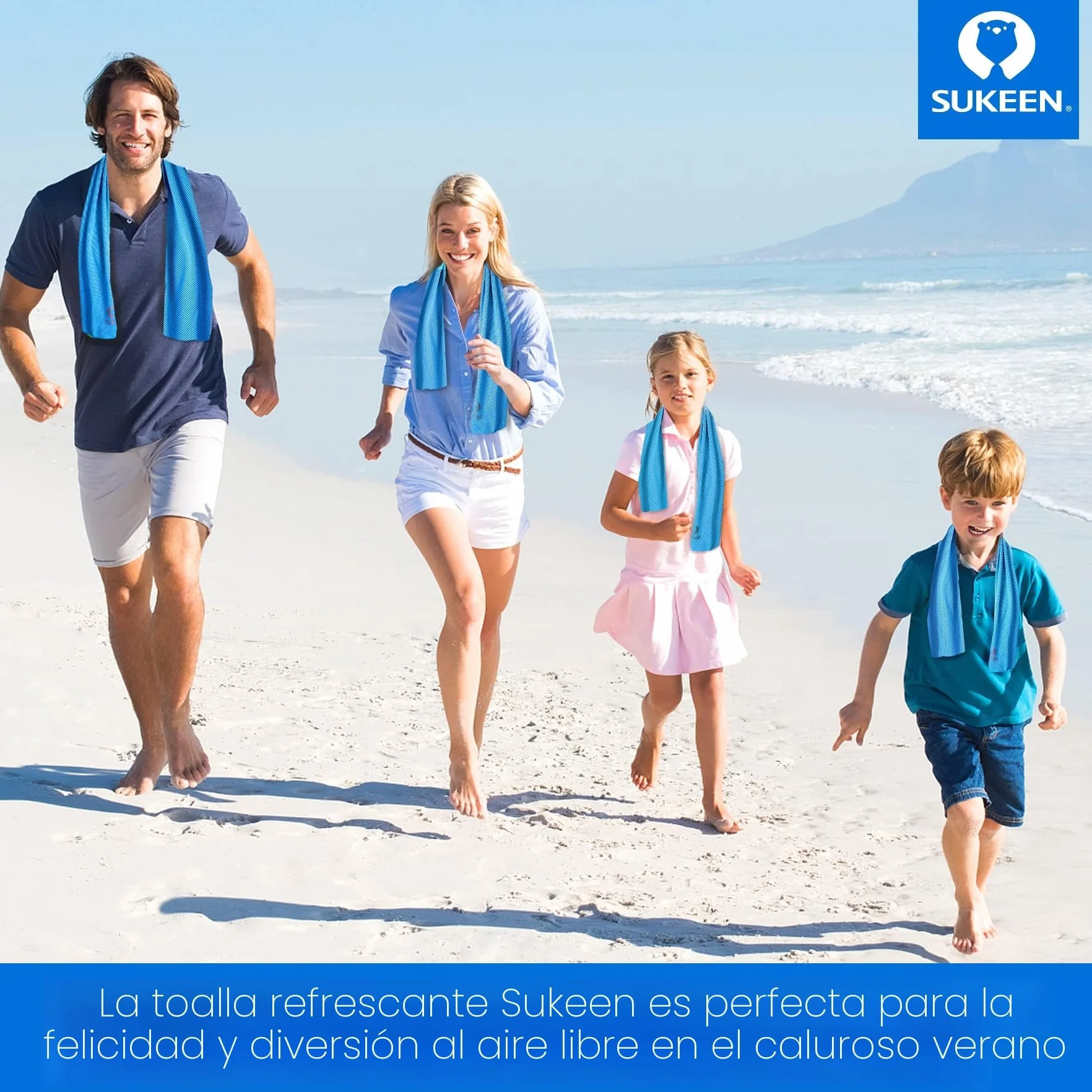 Sukeen Paquete de 4 Toallas de Enfriamiento, Suaves y Transpirables para Yoga, Deportes, Correr, Gimnasio