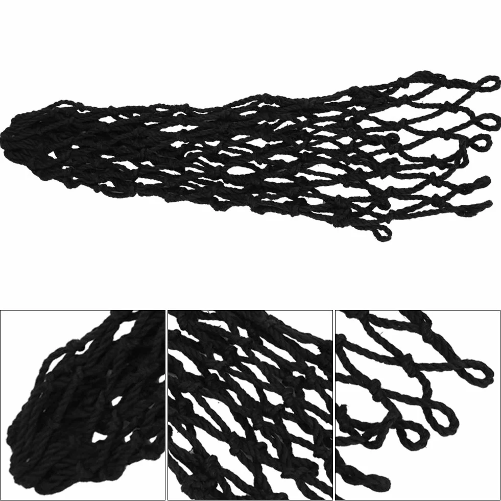 Redes de Mesa de Billar 6PCS Set Bolsillo Repuesto Negro