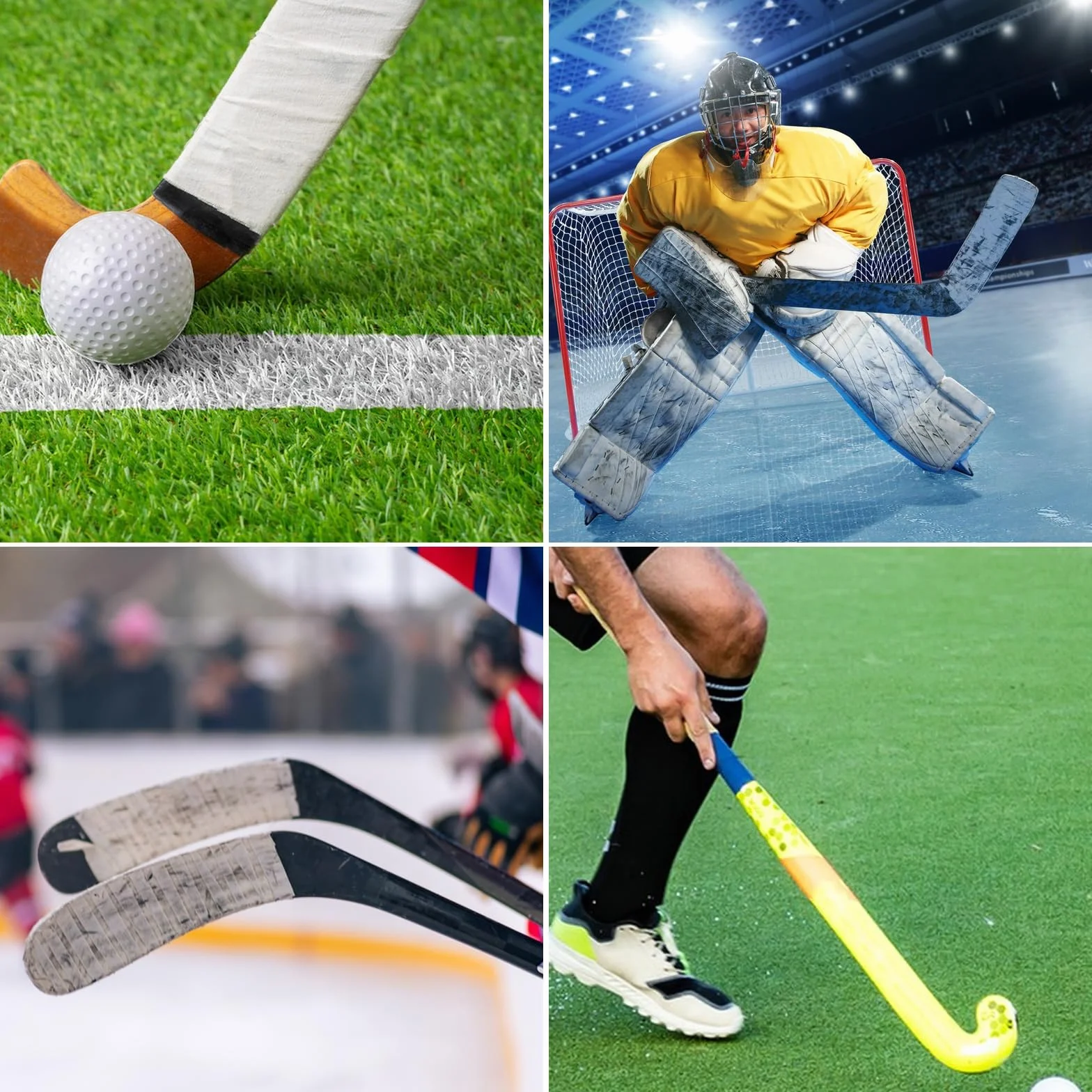 Cinta de Hockey Stick 25m x 25mm Rollo 2 Piezas Blanco Azul
