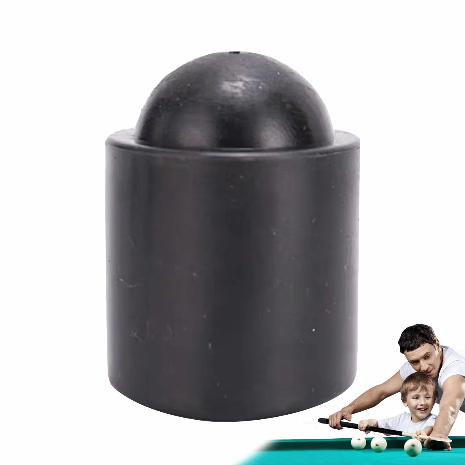 Tapón de goma para taco de billar, funda elástica 3x3.5 cm