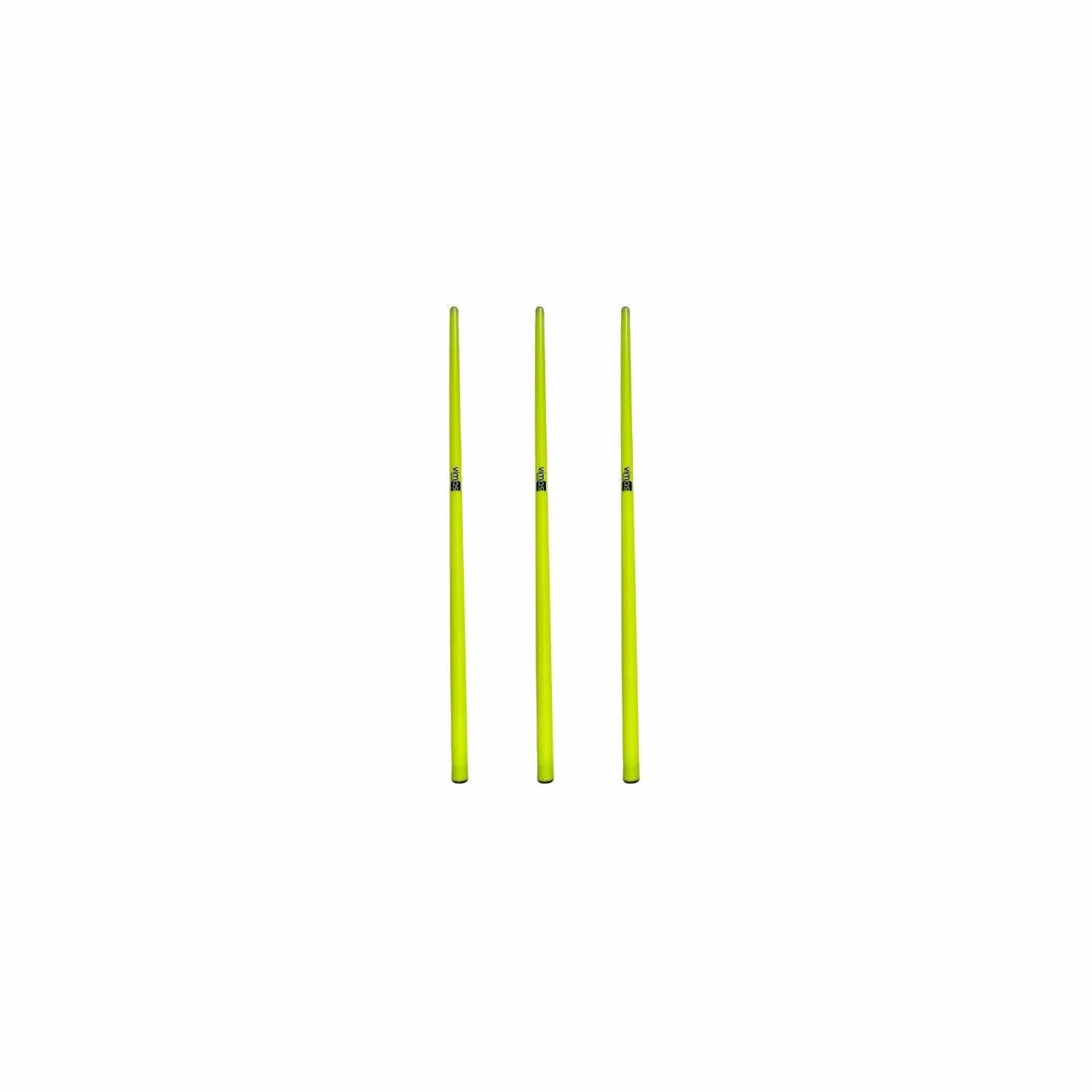 Set 3 Picas de Entrenamiento PVC 100 cm Amarillo para Slalom