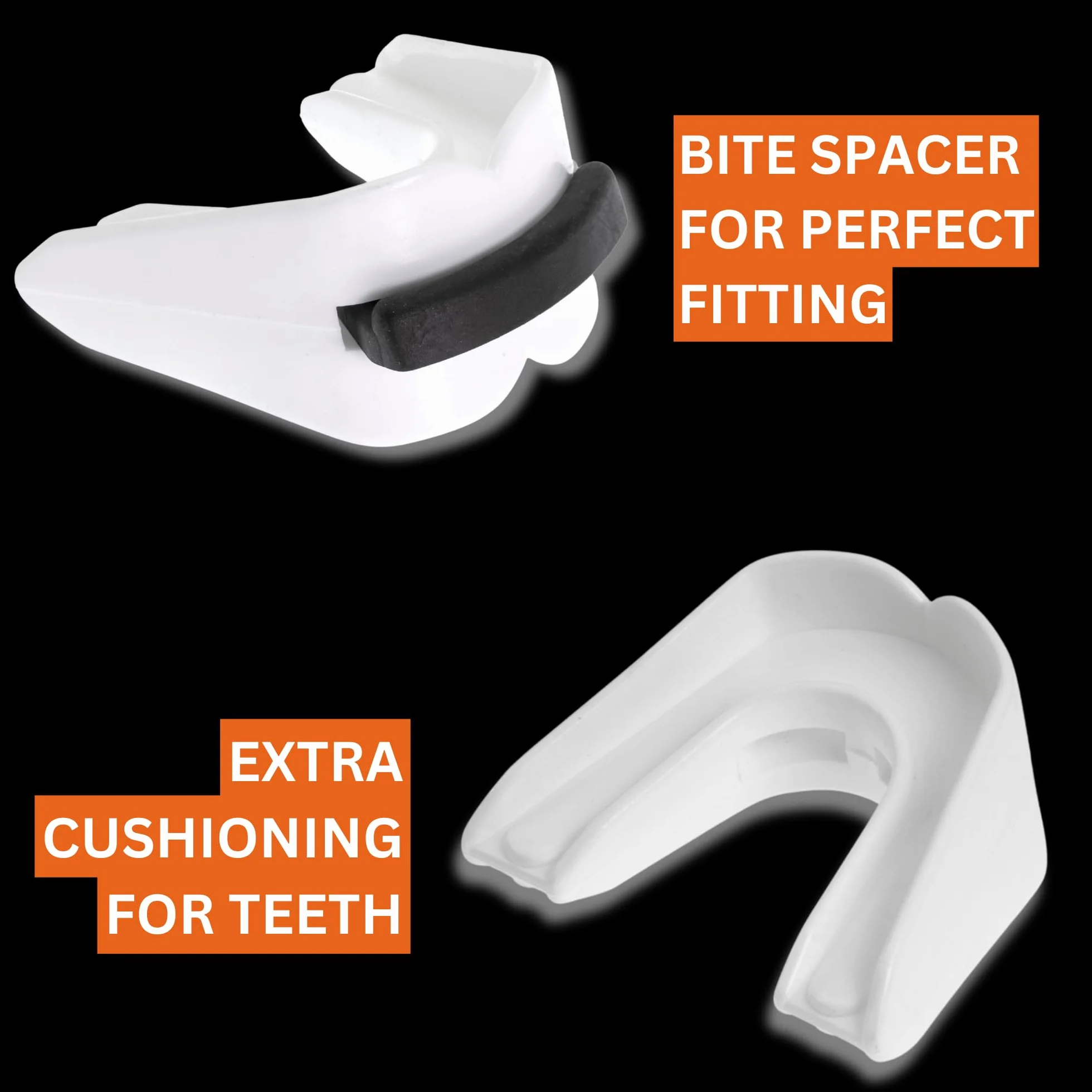 GAME GUARD Protector bucal DOBLE para dientes superiores e inferiores Boxeo MMA Deportes Aprobado CE