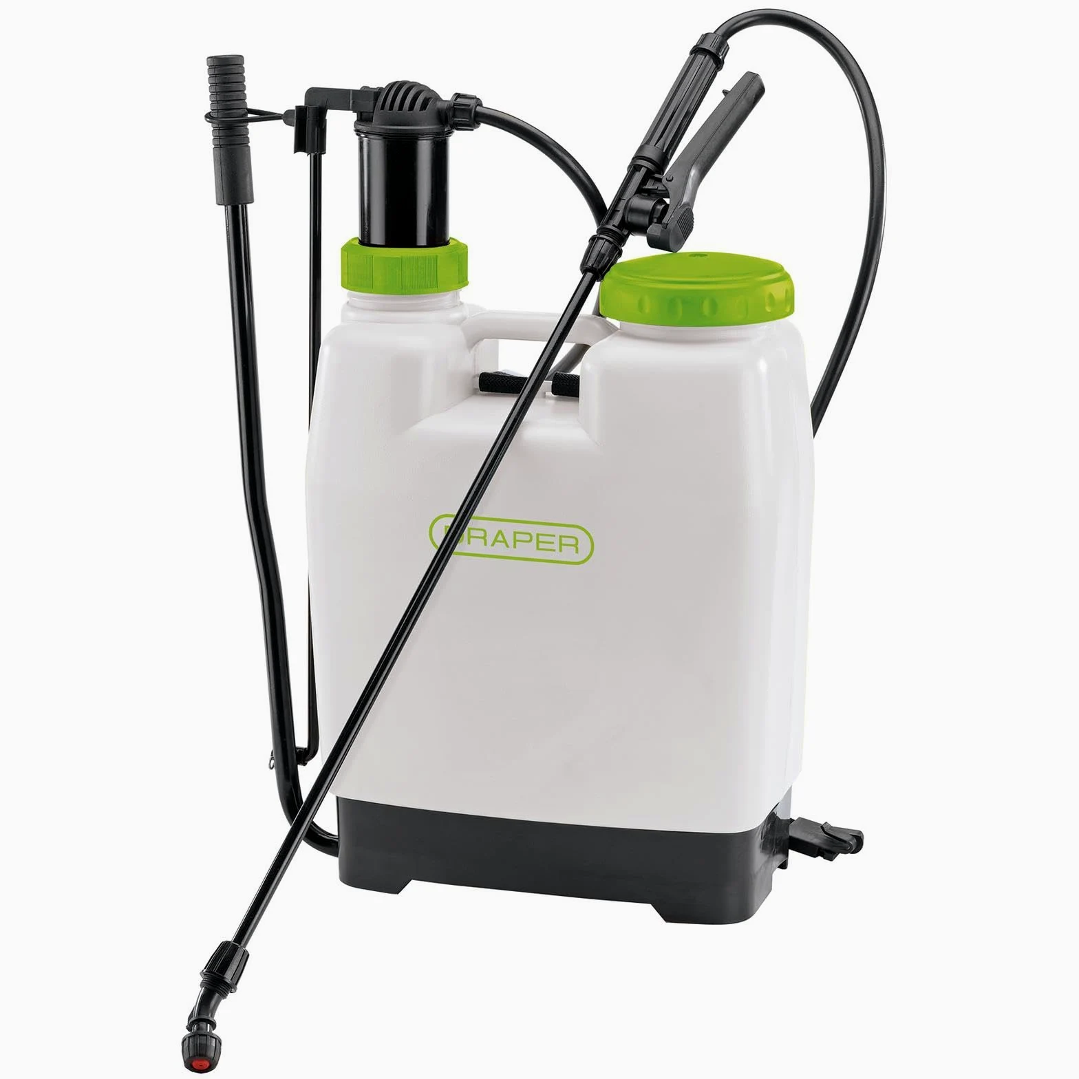 Draper 63056 Pulverizador a presión tipo mochila, 12 litros de capacidad, color verde
