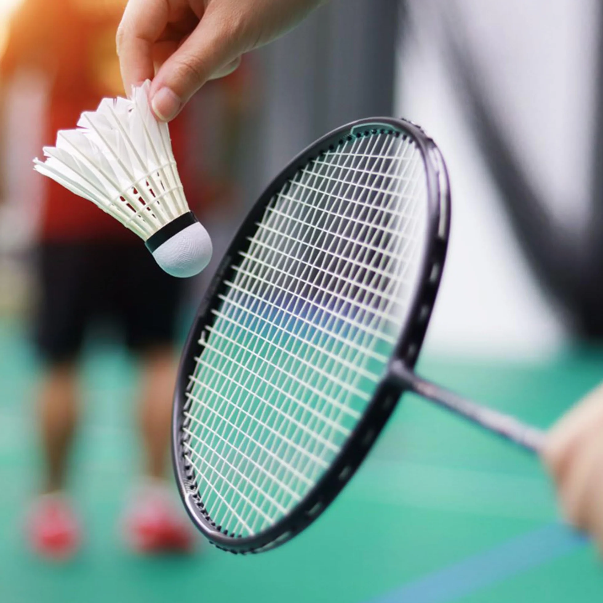 CHENNAN Caja Ojales de Bádminton Protector de Cordaje de Raqueta Doble Ojal