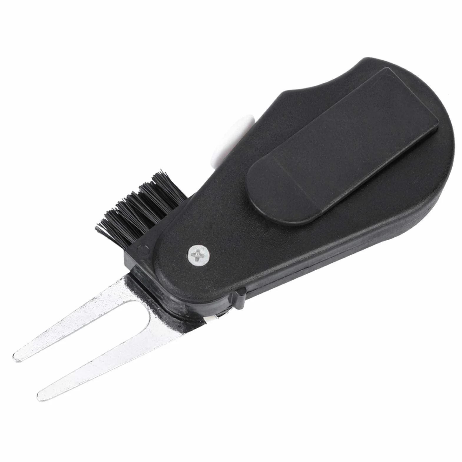 Agatige Golf Divot Tool Marcador Multifunción Pelotas Golf Diapasón Contador Golpes Pinza Cinturón