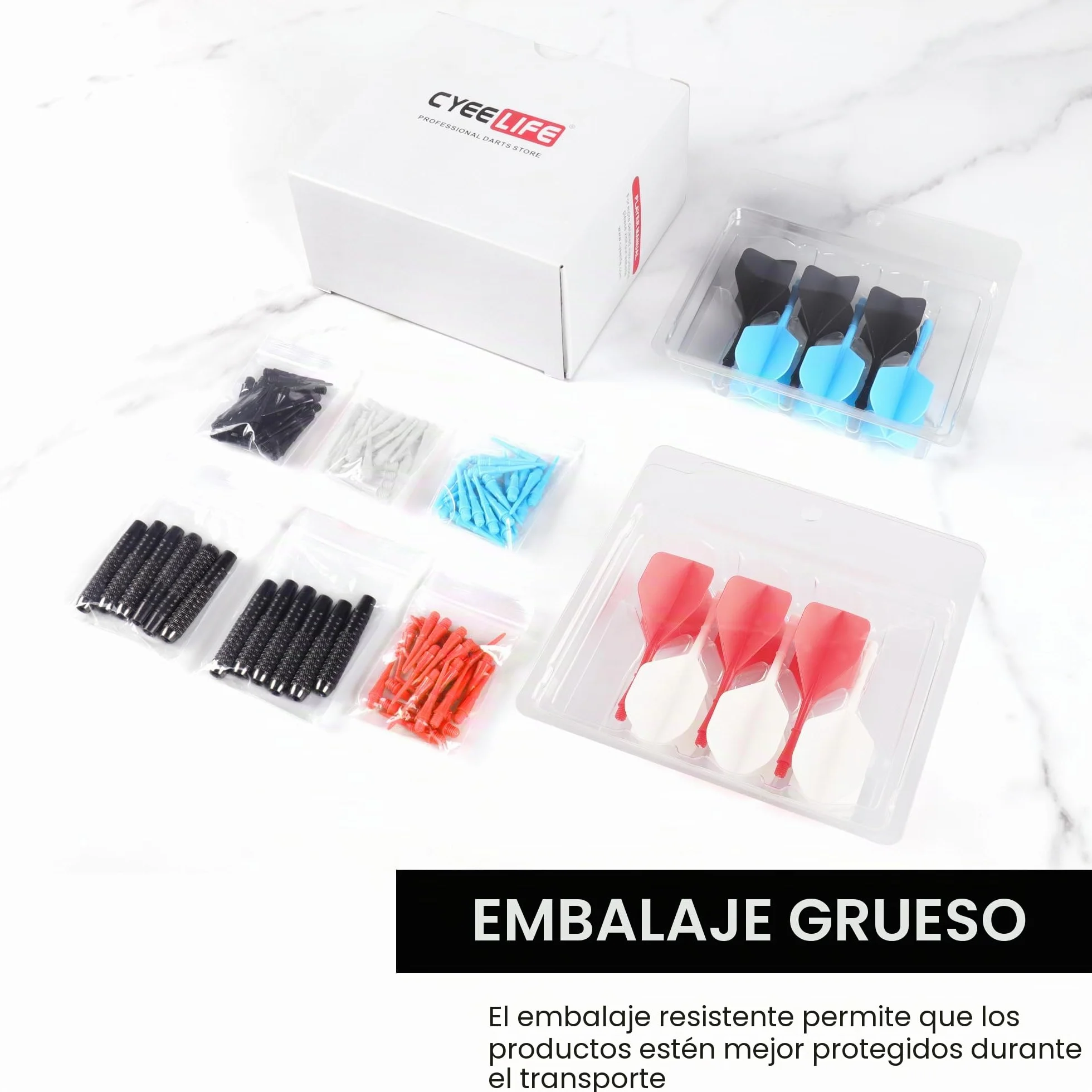 CyeeLife Dardos de Plastico 16 Gramos, 4 Colores Ejes, Dianas Electronicas