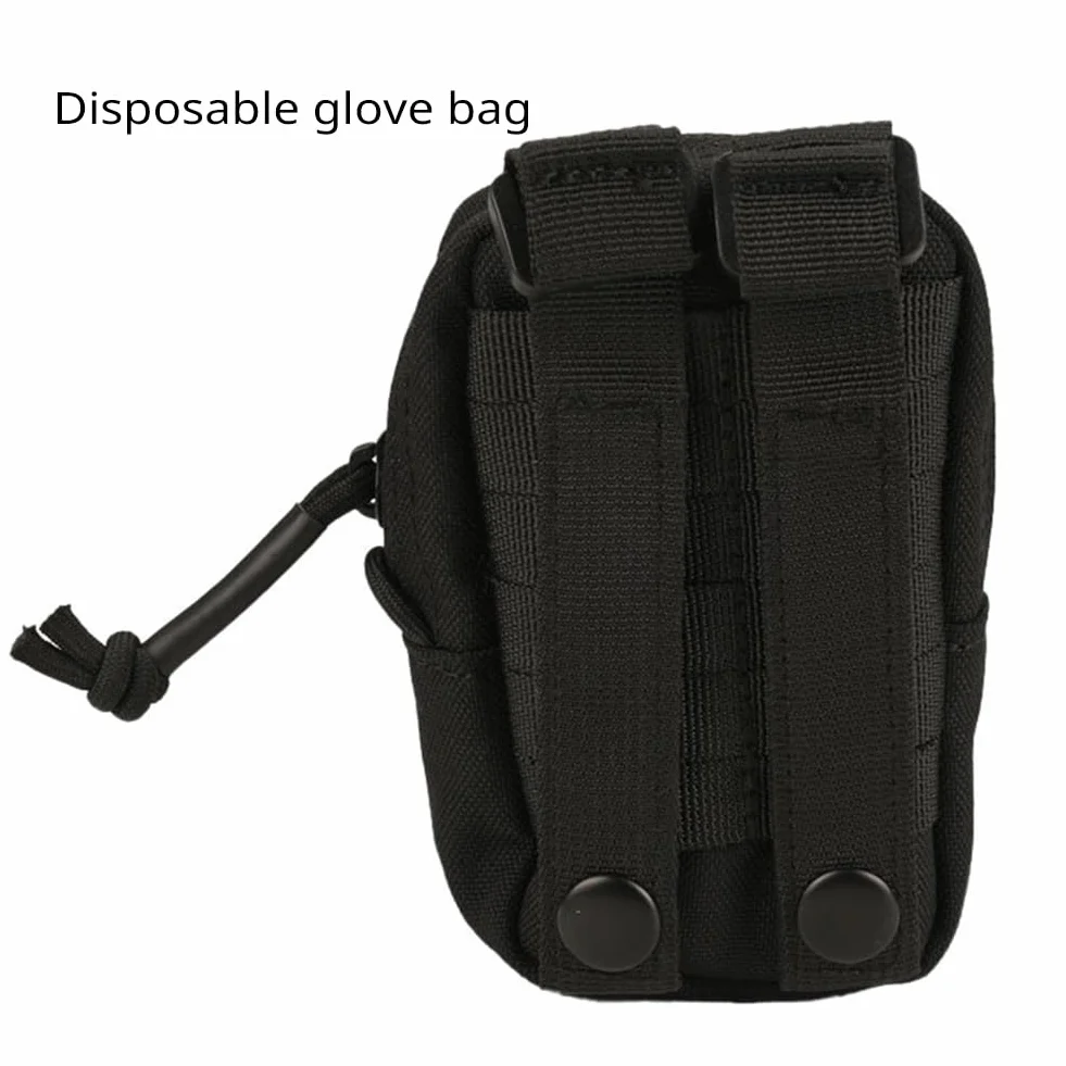Bolsa para Guantes Desechable con Solapa Elástica y Cremallera IFAK Organizador EMT