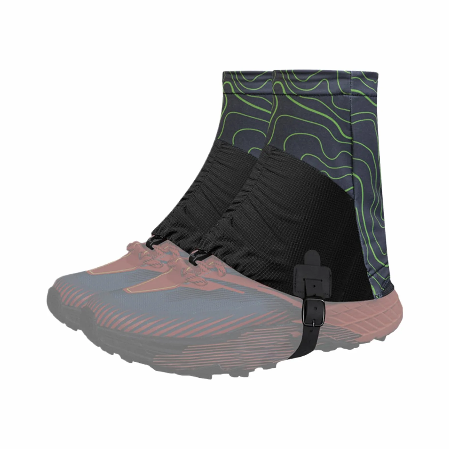 Polainas Trail Running Ajustables Transpirables 1 Par para Botas Senderismo