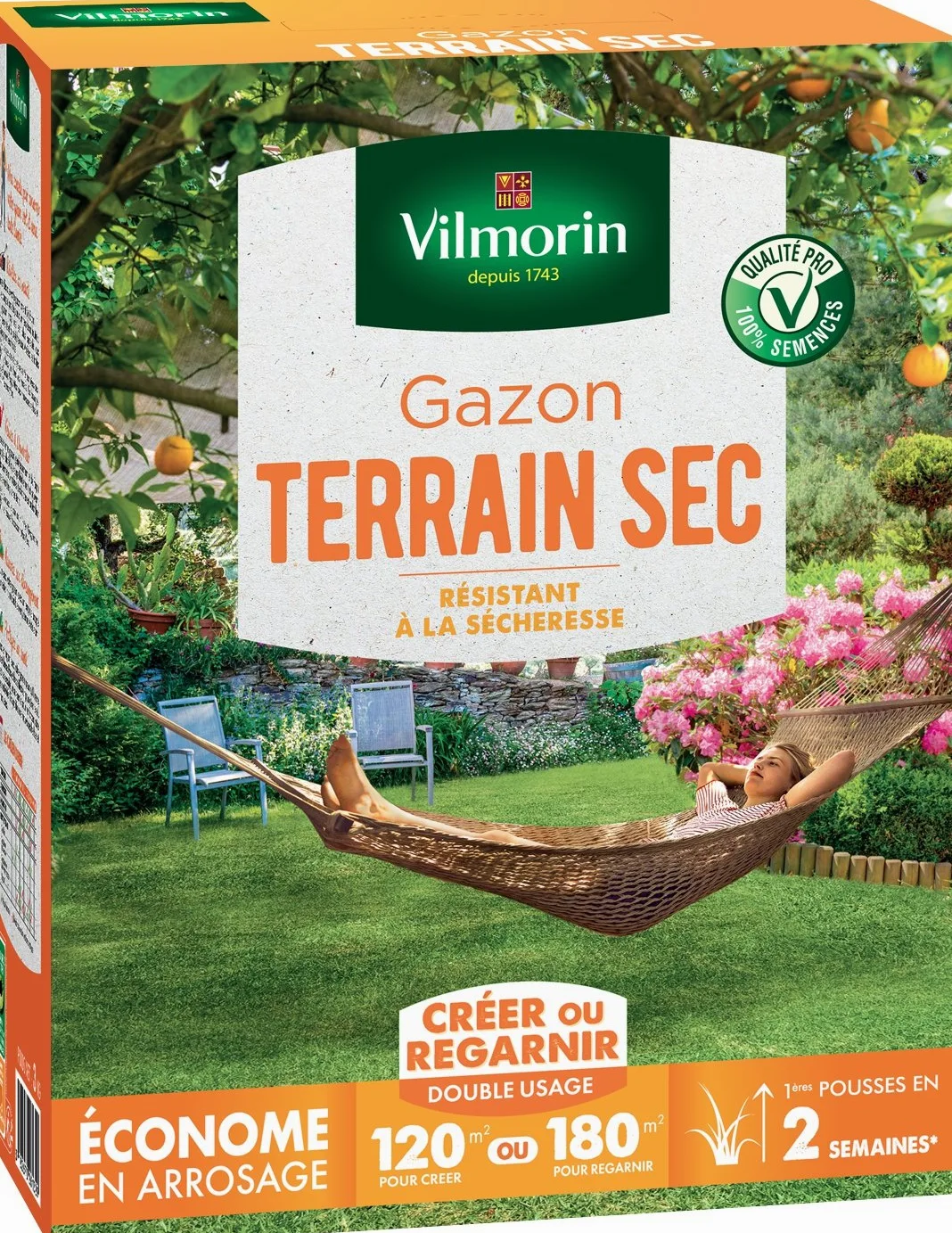 VILMORIN Gazon Resistente a la Sequía 3 kg