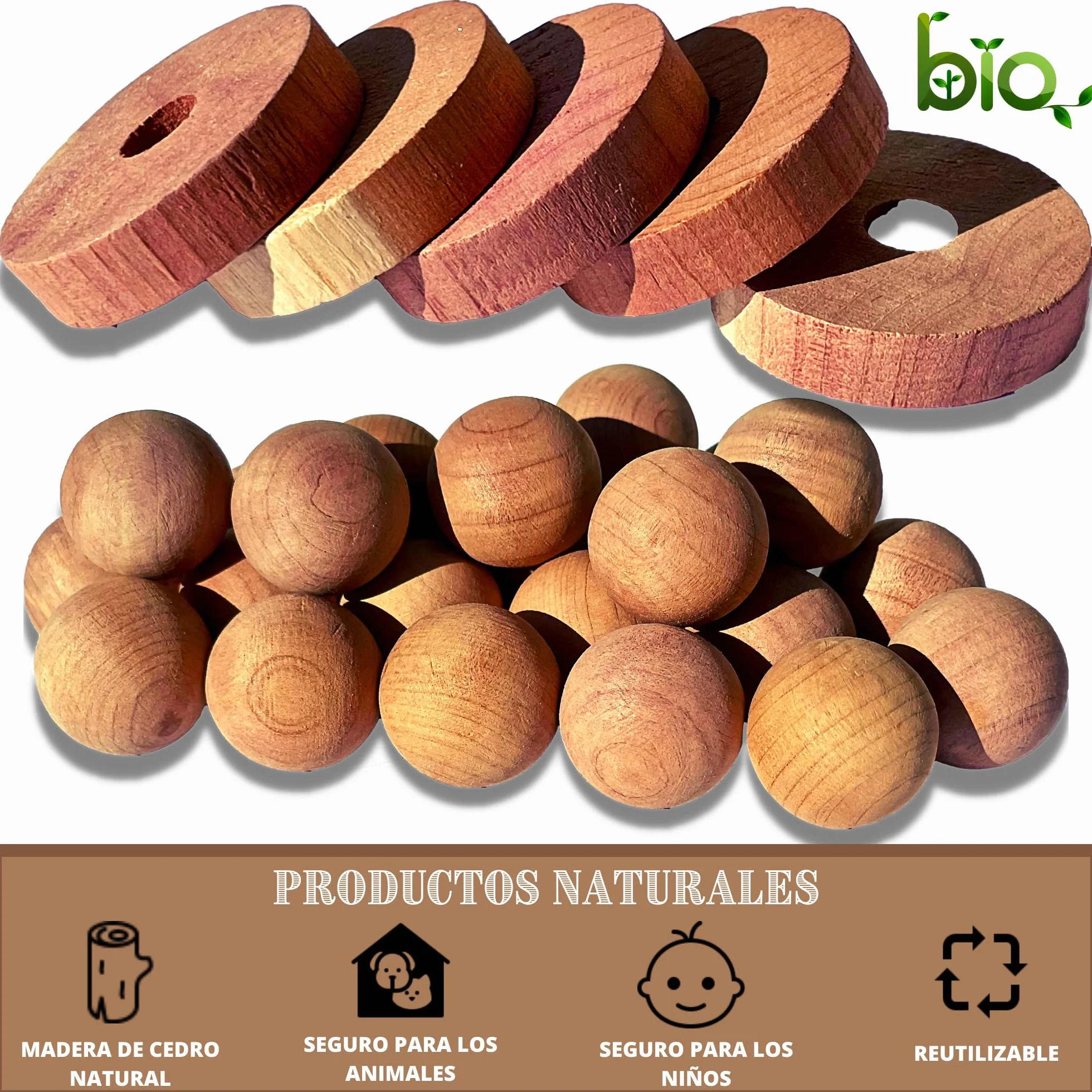 Antipolillas de Madera de Cedro. Repelente Aromático Natural de Polillas. 47 Piezas Para Usar En Su Armario, Ropero, Guardarropa, Almacenamiento, Cajón Para Proteger Su Ropa. Barrera Contra Insectos