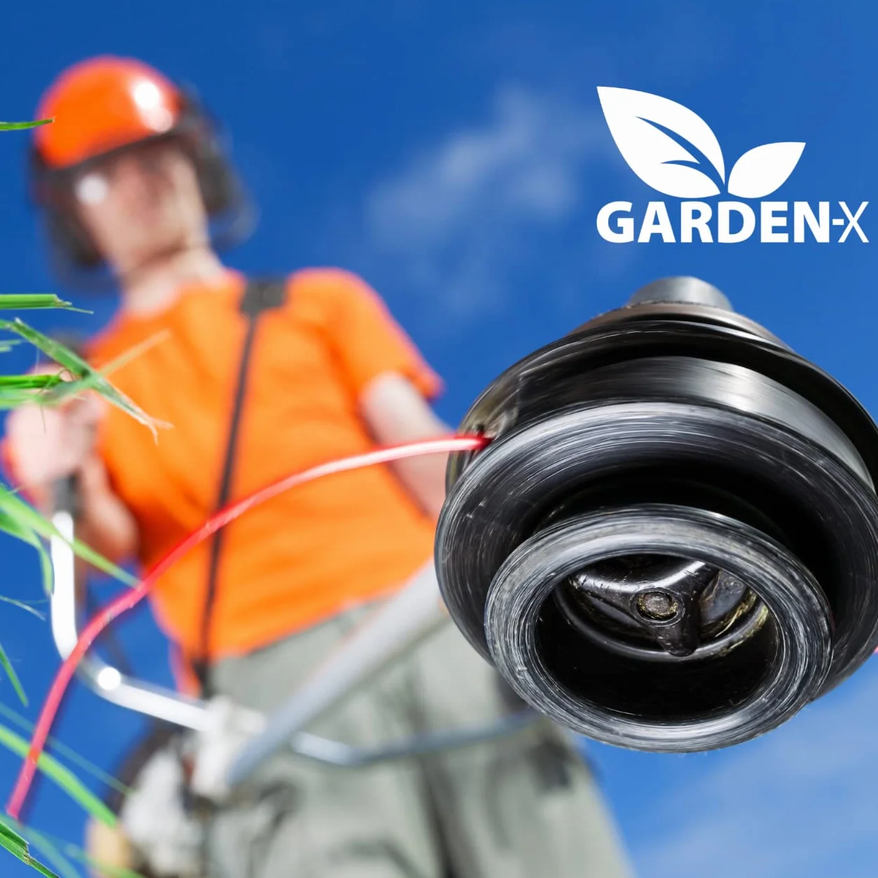 Hilo de Corte GARDENIX Hilo de Corte Reforzado 2,0 mm x 50 m Hilo de Corte de césped 5-Kant Hilo de Nailon