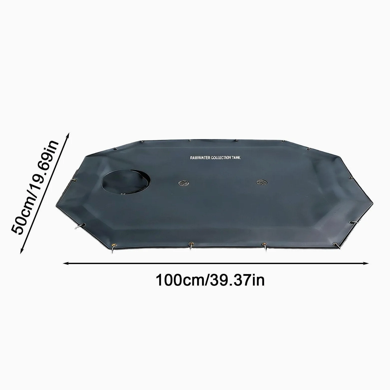 Captación de Lluvia Captador Subterráneo Empotrado Pluvial | Colector de agua para exteriores para Macizo de Flores, Pasarela, Riego, Entrada, Terraza, Césped, Patio Trasero, Jardín