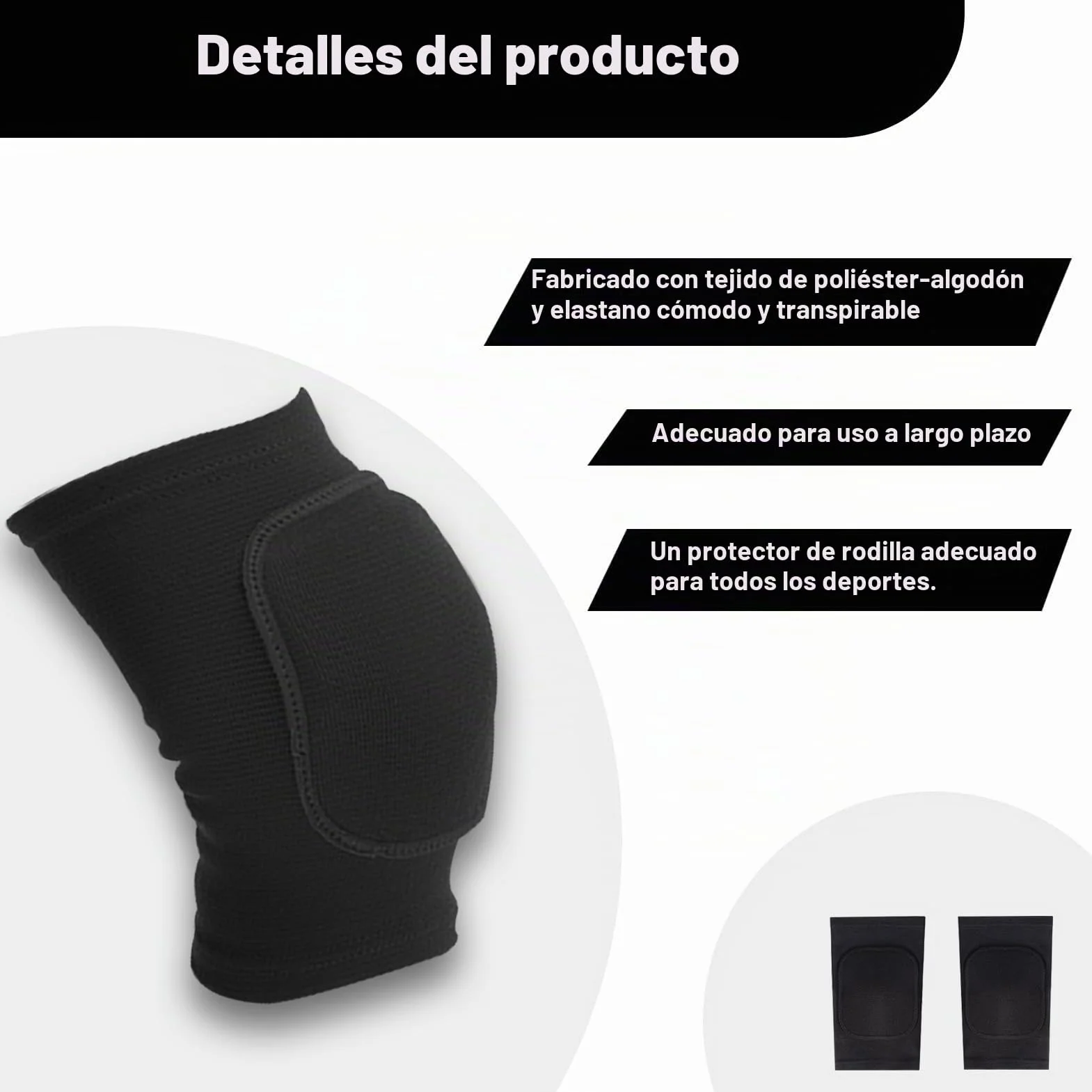 Rodilleras niño futbol balonmano voleibol protectoras suaves talla S