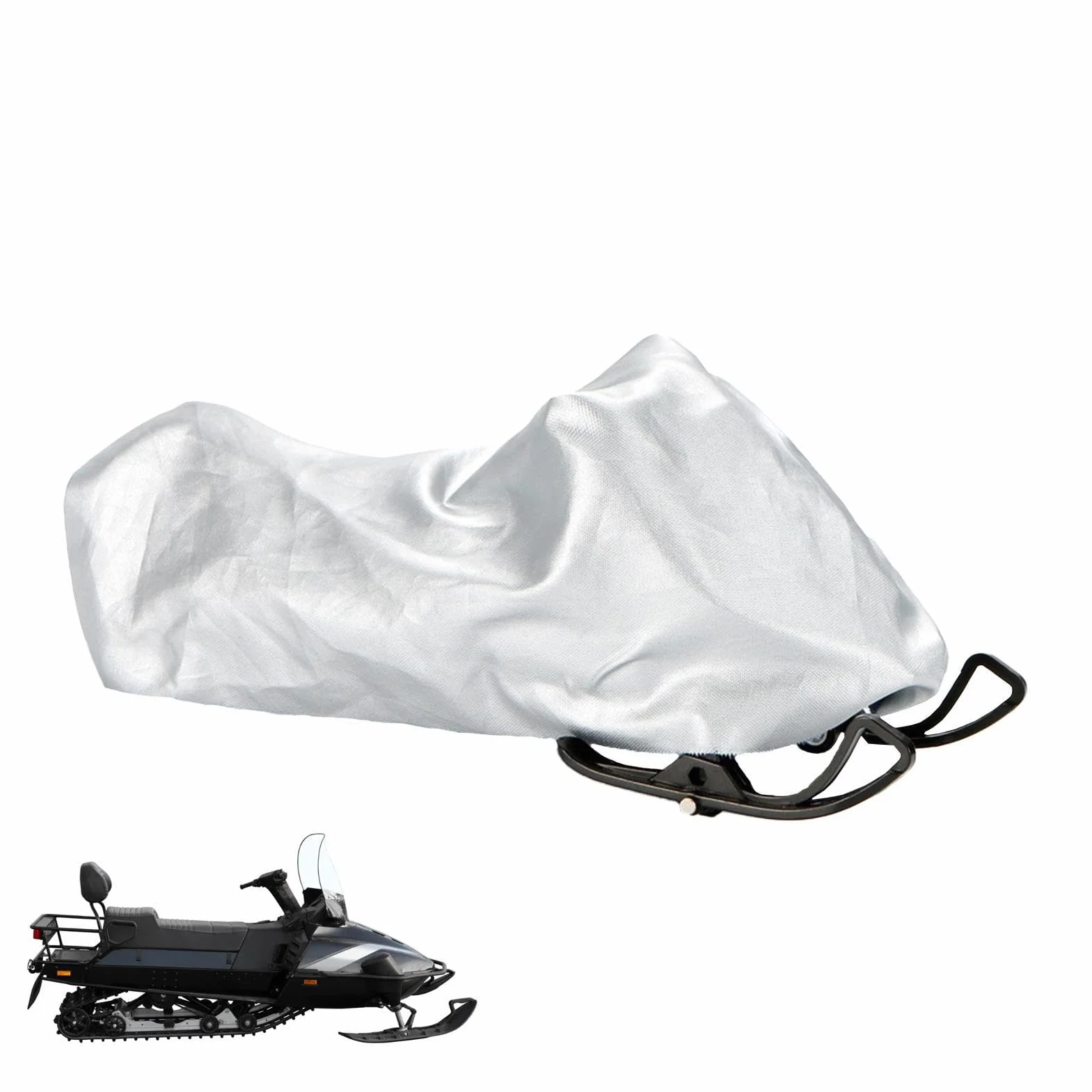 Cubierta impermeable para motos de nieve remolcables con protección UV y cordón elástico Qumiuu