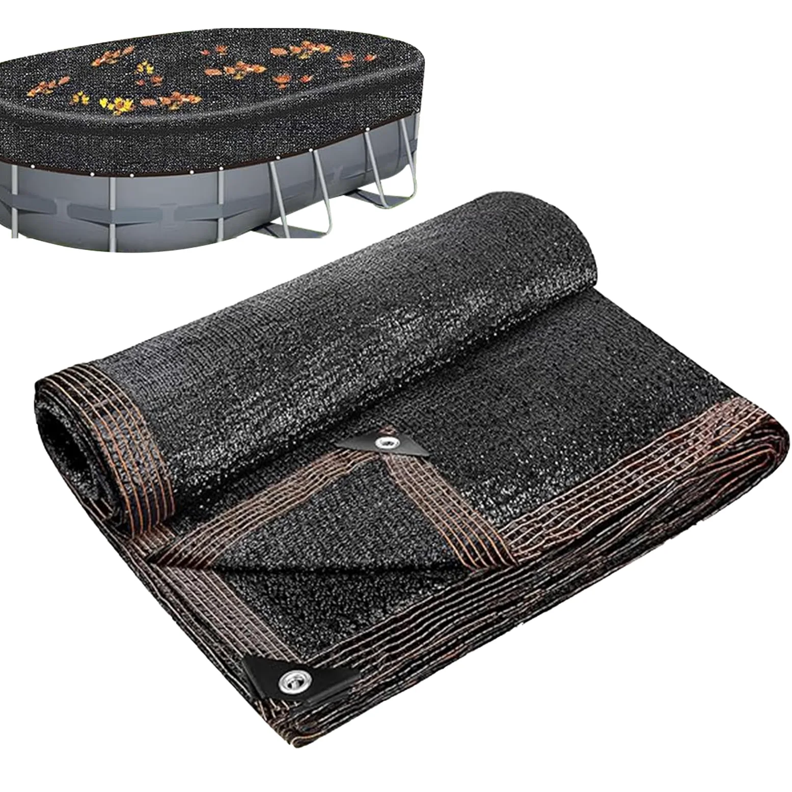 Deja la Red en la Piscina de Tierra, Red de Las Hojas ovaladas | Red de Malla Fina para desechos de Piscinas - Red de Hojas para Cubiertas de Invierno ovaladas enterradas para el hogar, jardín,