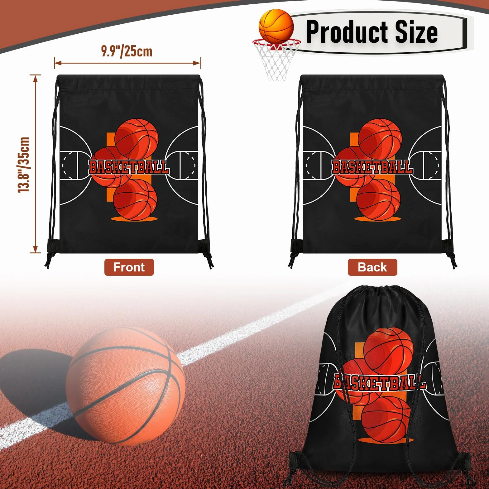 Bolsas pequeñas con cordón para baloncesto, fútbol, béisbol, bolsas de regalo deportivas