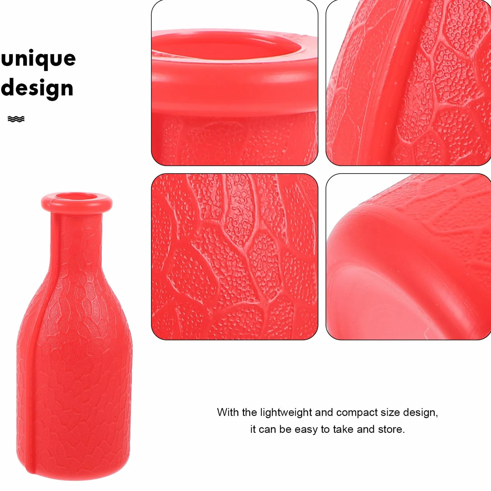 Juego de Accesorios de Plástico Rojo para Botella de Billar