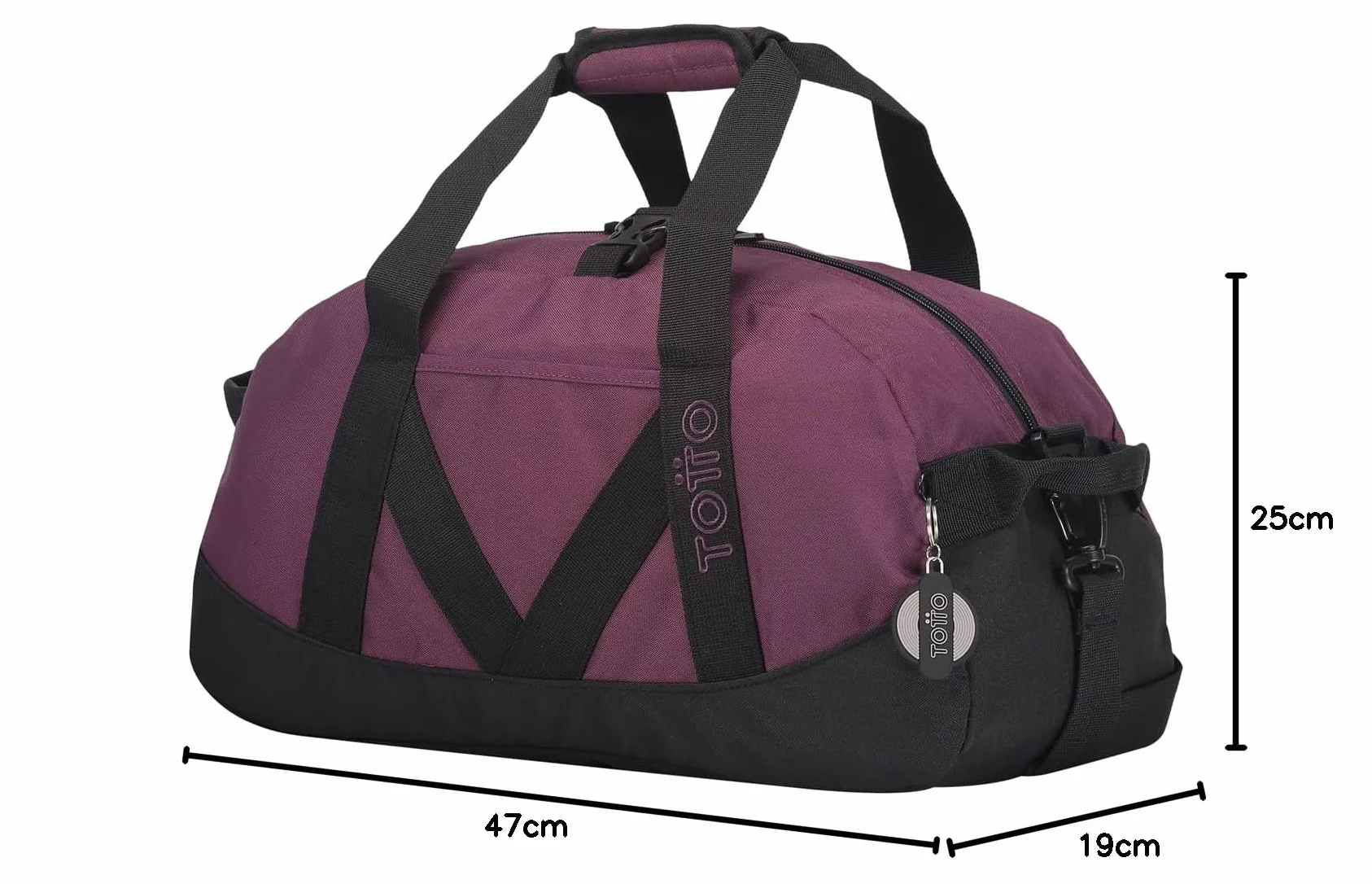 Totto Bolsa de Deporte Bungee Granate