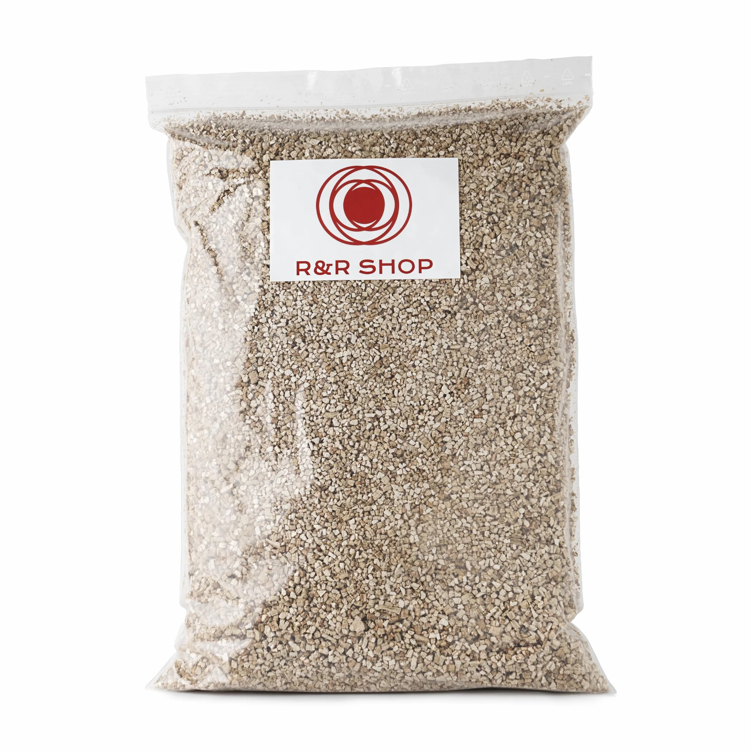 R&R SHOP – Vermiculita Fina Expandida, PH Neutro Ideal para Germinación, Crecimiento de Plantas, Hongos y Animales de Terrario (3L)