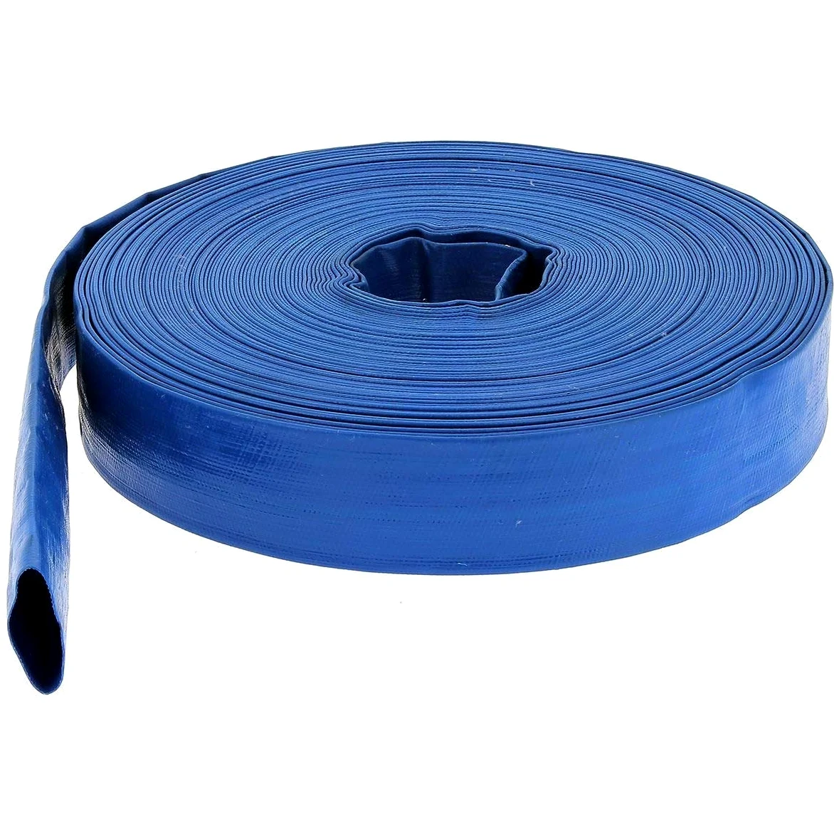 Manguera plana de suministro Ø 102 mm (4'') azul - Longitud 25 metros