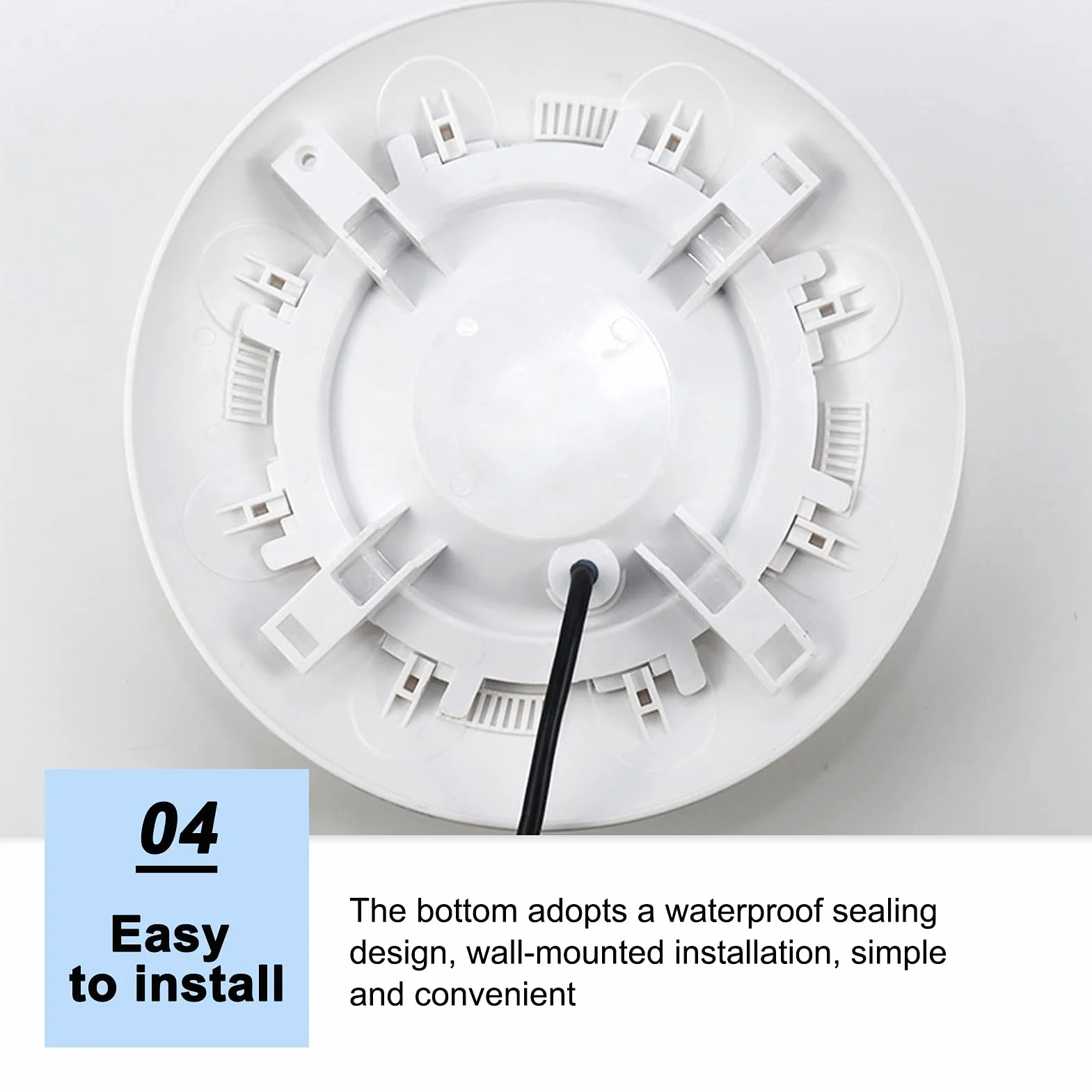 Acouto Lámpara Subacuática para Piscina, Luz Blanca AC12V IP68, Superficie de Espejo para PC SMD2835 LED, Montaje en Pared para Piscinas, Acuarios, Fuentes (35W)