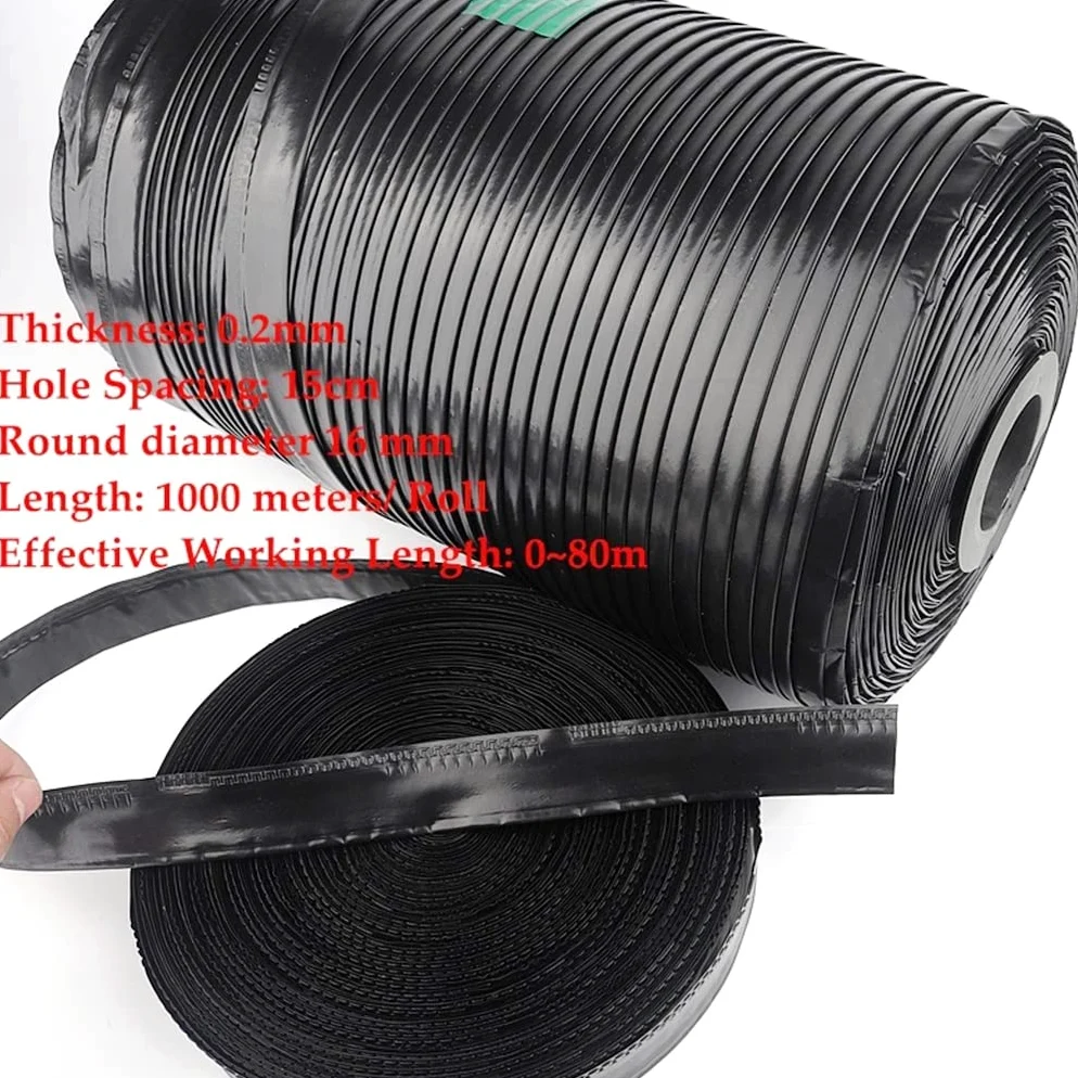 Manguera flexible de riego por goteo 16 mm, 1 orificio, varios tamaños(100m)