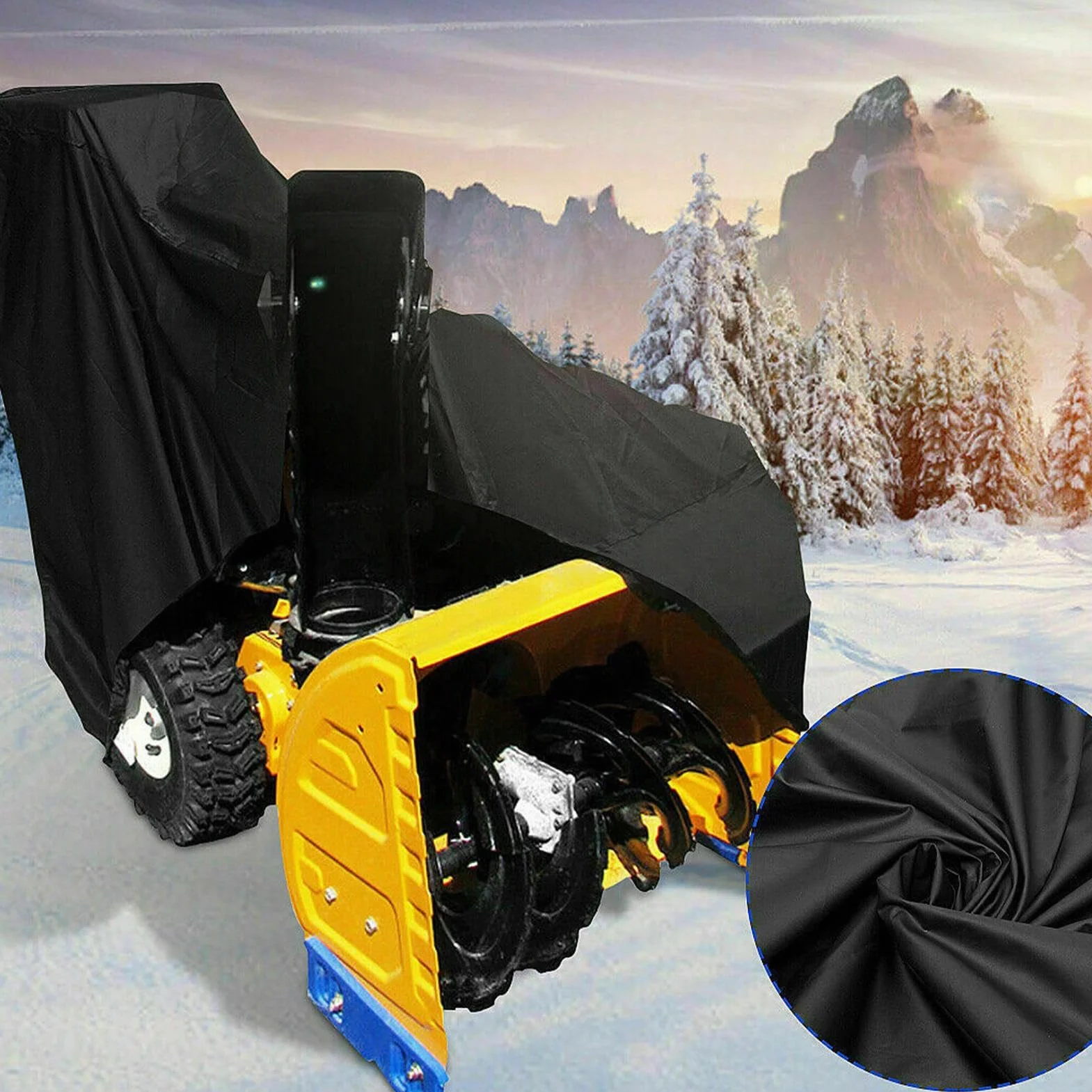 Accesorios para quitanieves protección al aire libre impermeable resistente tela quitanieves cubierta 210D Ox tela cubierta para quitanieves ajuste para quitanieves