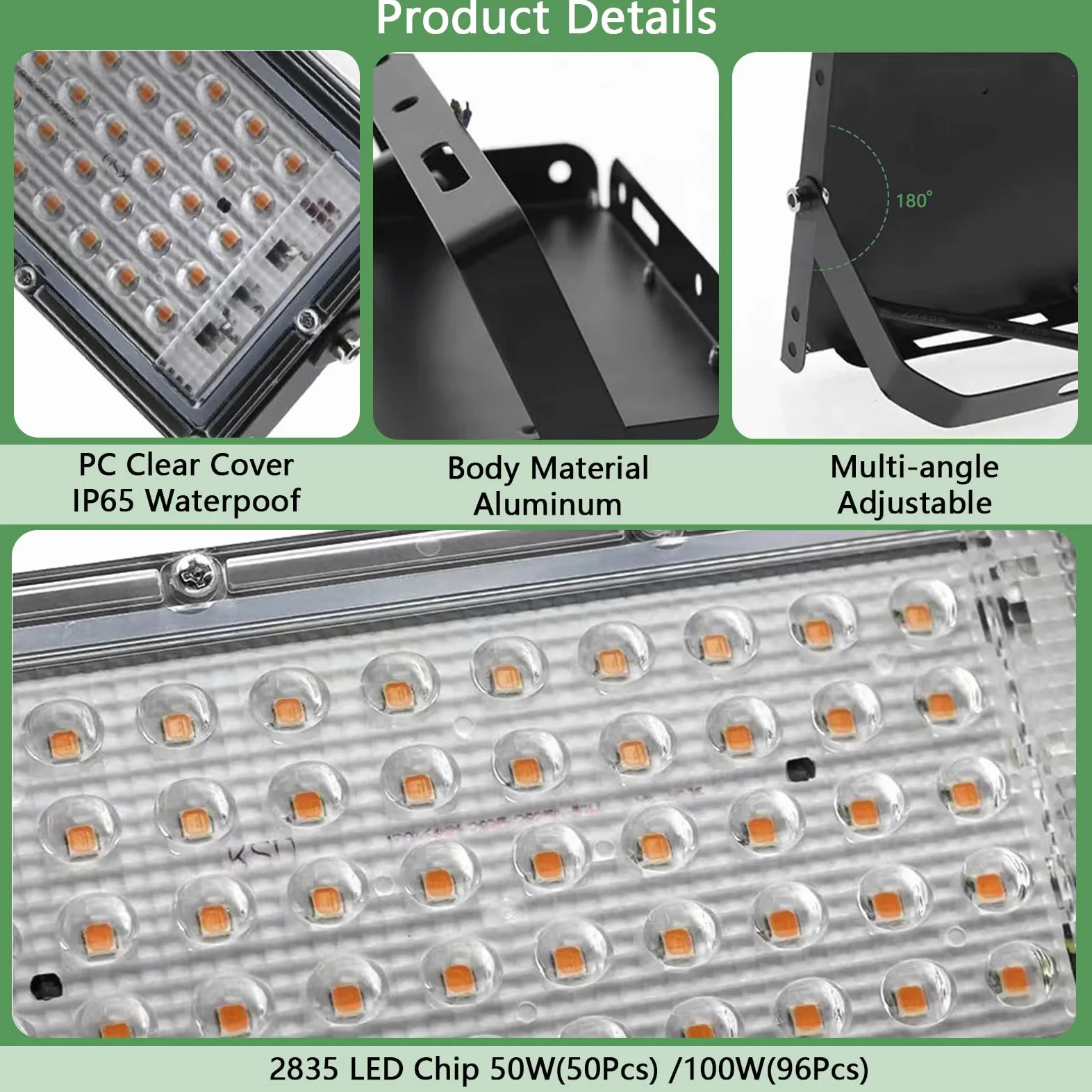 Lamparas de cultivo LED regulable Grow light Focos LED Cultivo interior para plantas