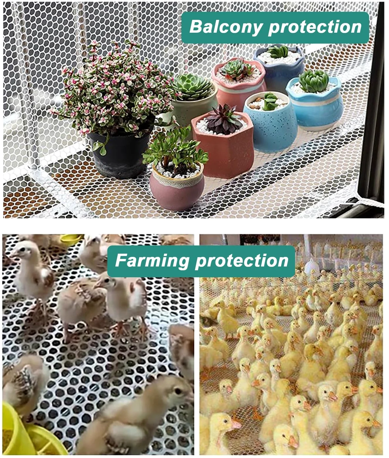 Malla Antipajaros Cercado de Seguridad para Mascotas para Perros y Gatos, Red Anti -pájaro Translúcido para Las Escaleras de Las Ventanas, Valla de Jardín de Corte, Red de Enrejado Anti-caza ( Size :