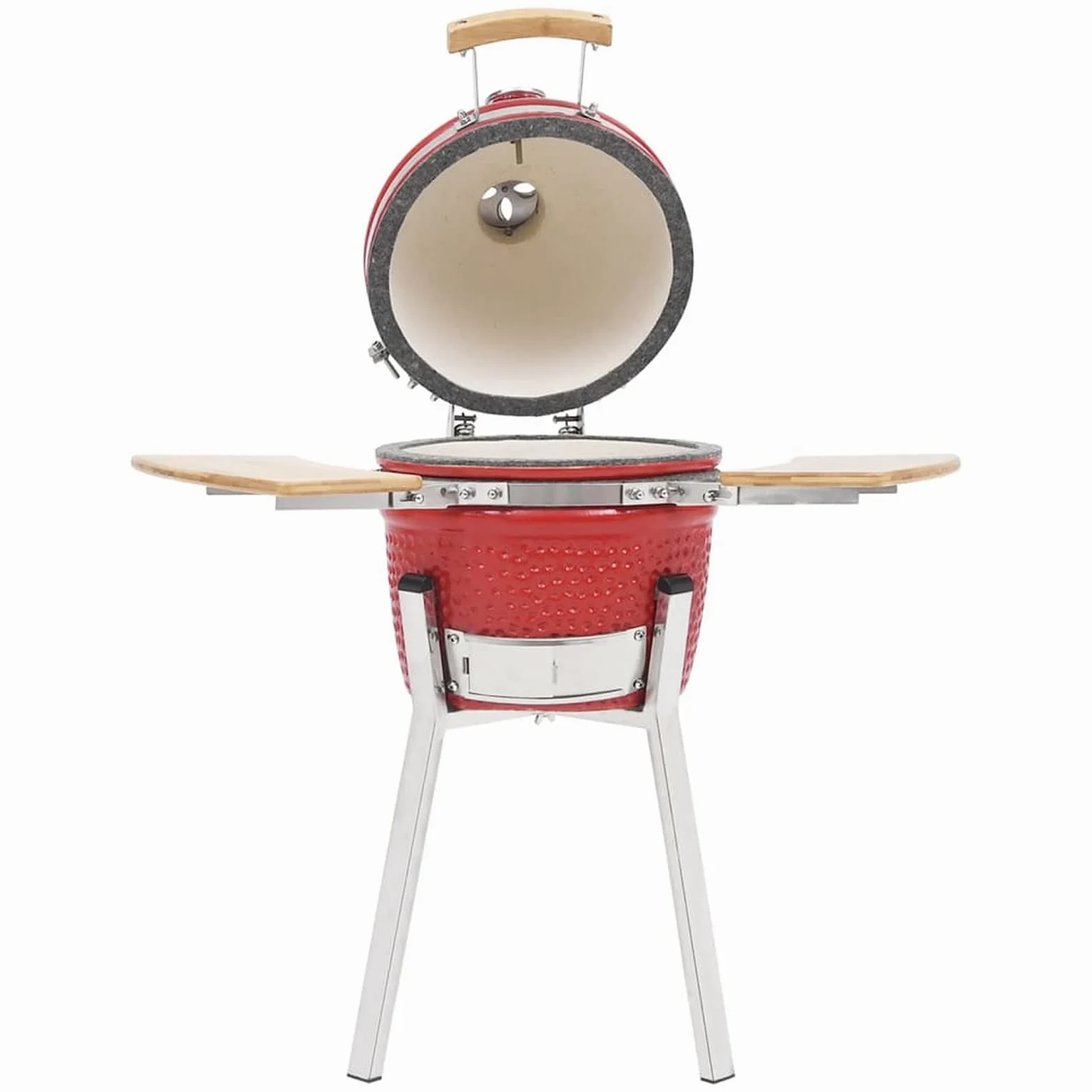 LAPOOH Barbacoa ahumadora Kamado de cerámica 76 cm, Barbacoa Carbon, Ahumador Barbacoa, Parrilla De La Barbacoa, Barbacoa Carbon Y Leña