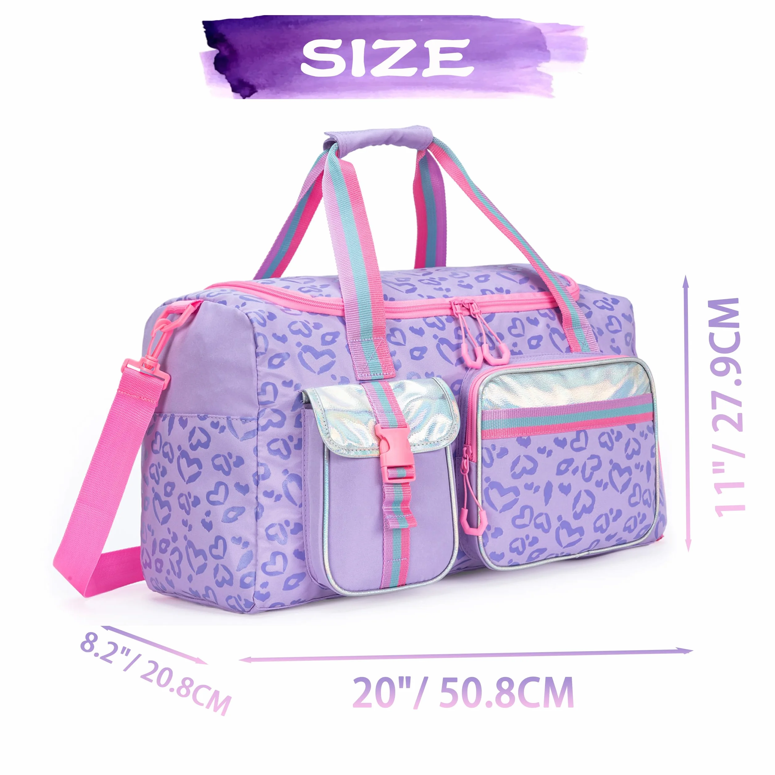 HTgroce Bolsa de Deporte Niña Bolsa de Viaje Bolsas Gimnasio con Compartimento