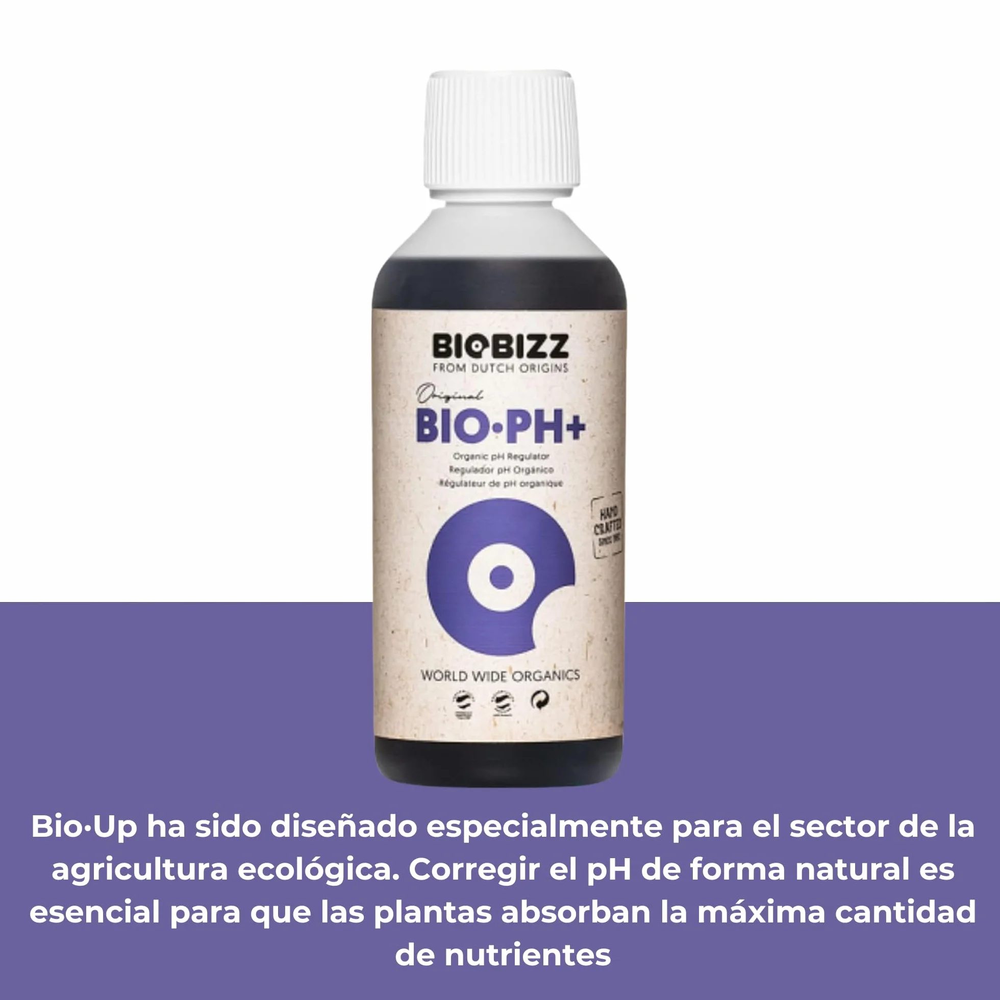GROWMANIA Biobizz pH + Plus 250 ml + pH – Menos 250 ml líquido + Up Nutrients Boost Up + Vaso Medidor | Superpack Ph up and Ph Down and Boost | Abono elevador de pH para plantas de cultivo