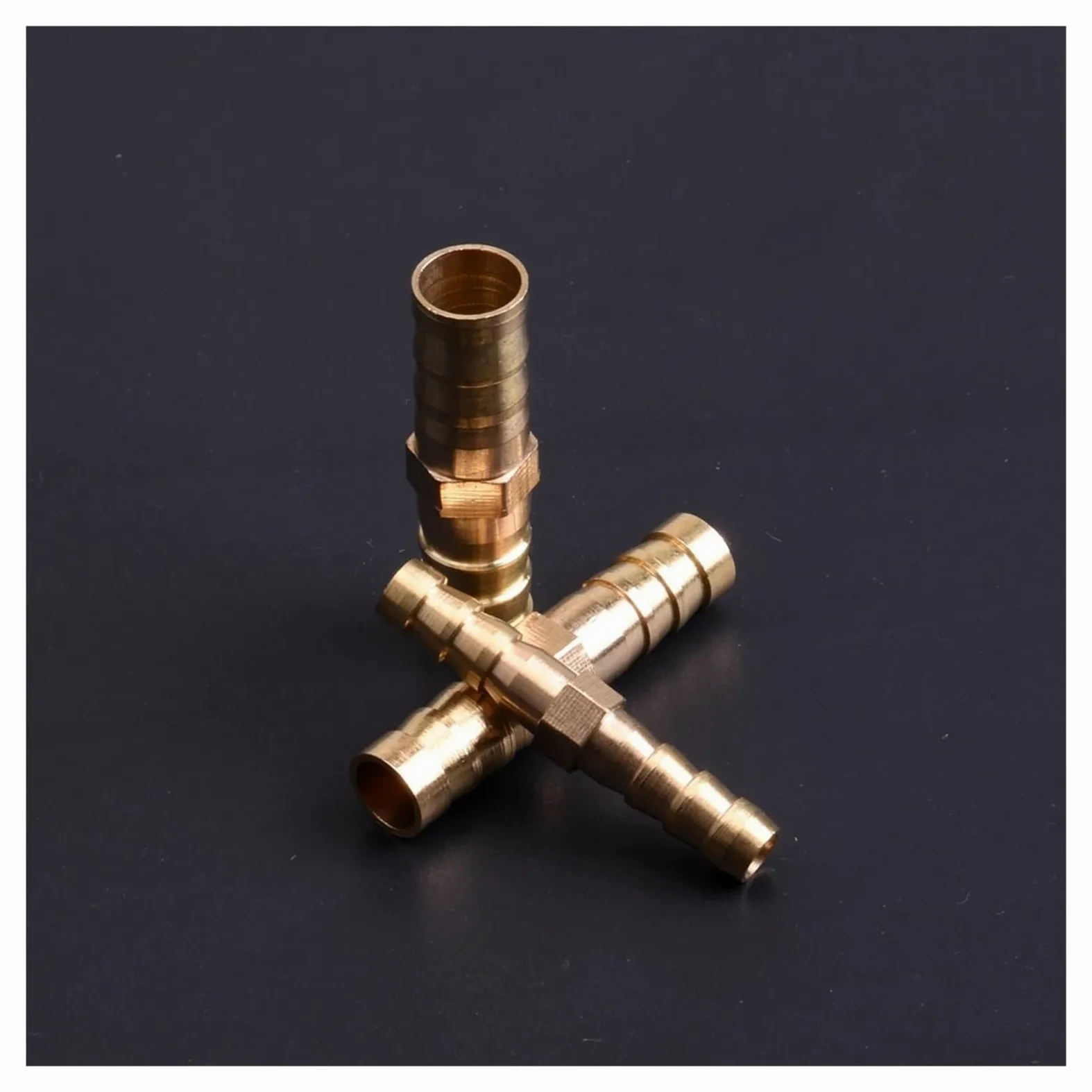 Adaptador Manguera Ducha Manguera Recta de latón, Accesorio tubería con púas Iguales, 3,0mm, 4mm, 5mm, 6mm, 8mm, 10mm, 16mm, 19mm, 25mm, Adaptador Conector acoplador Cobre y Gas | 5 Pcs,16-12mm