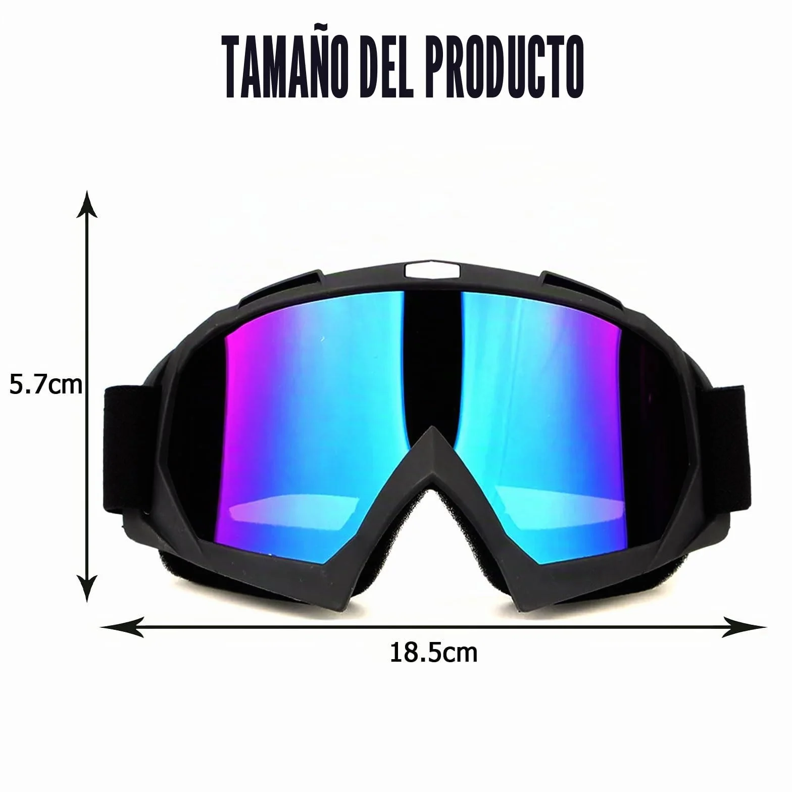 Gafas de Esquí y Snowboard a Prueba de Viento con Espejo para Montañismo