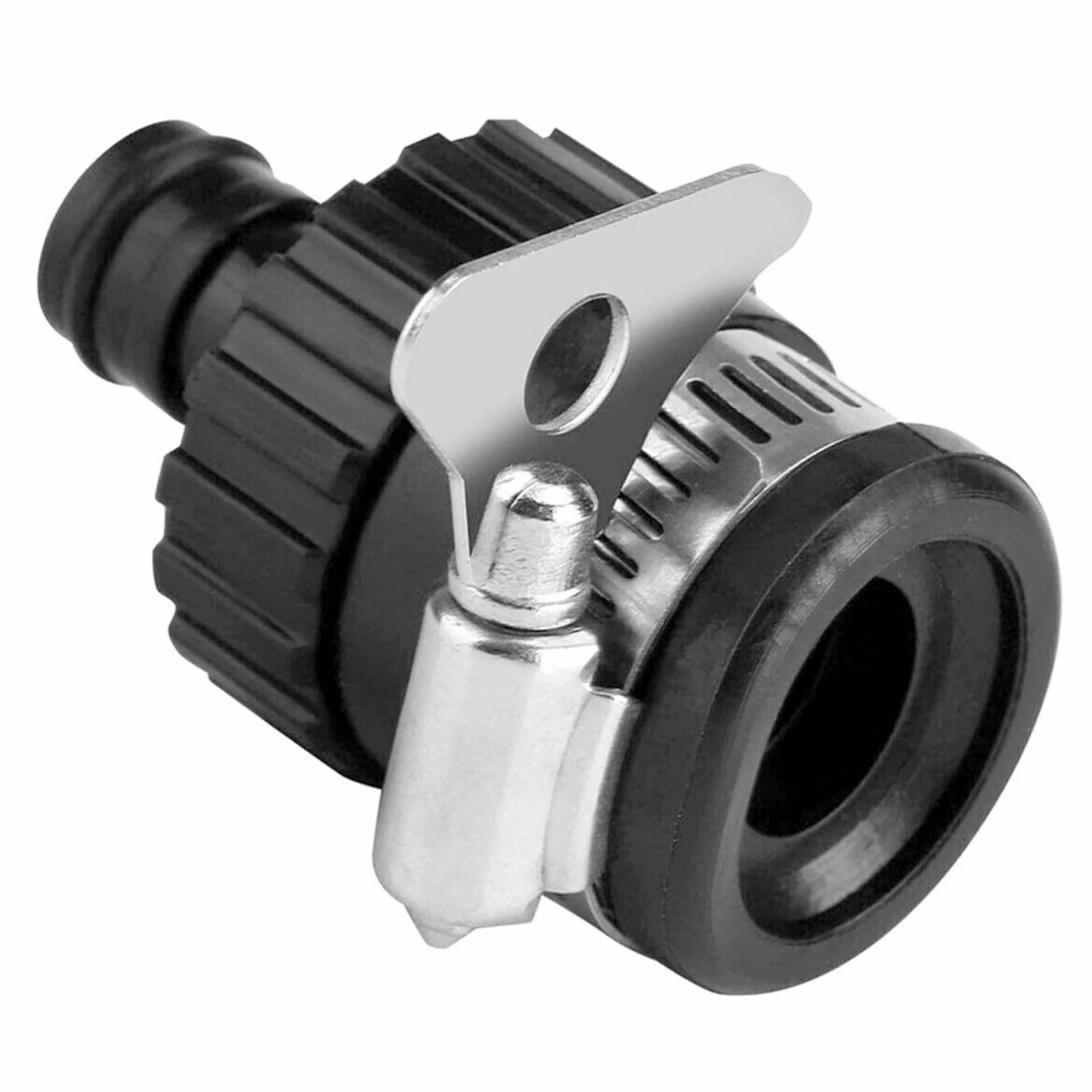 Adaptador de conector de grifo de jardín, para grifos mezcladores de cocina de interior de acero inoxidable y plástico a manguera de jardín de entre 18 y 24 mm